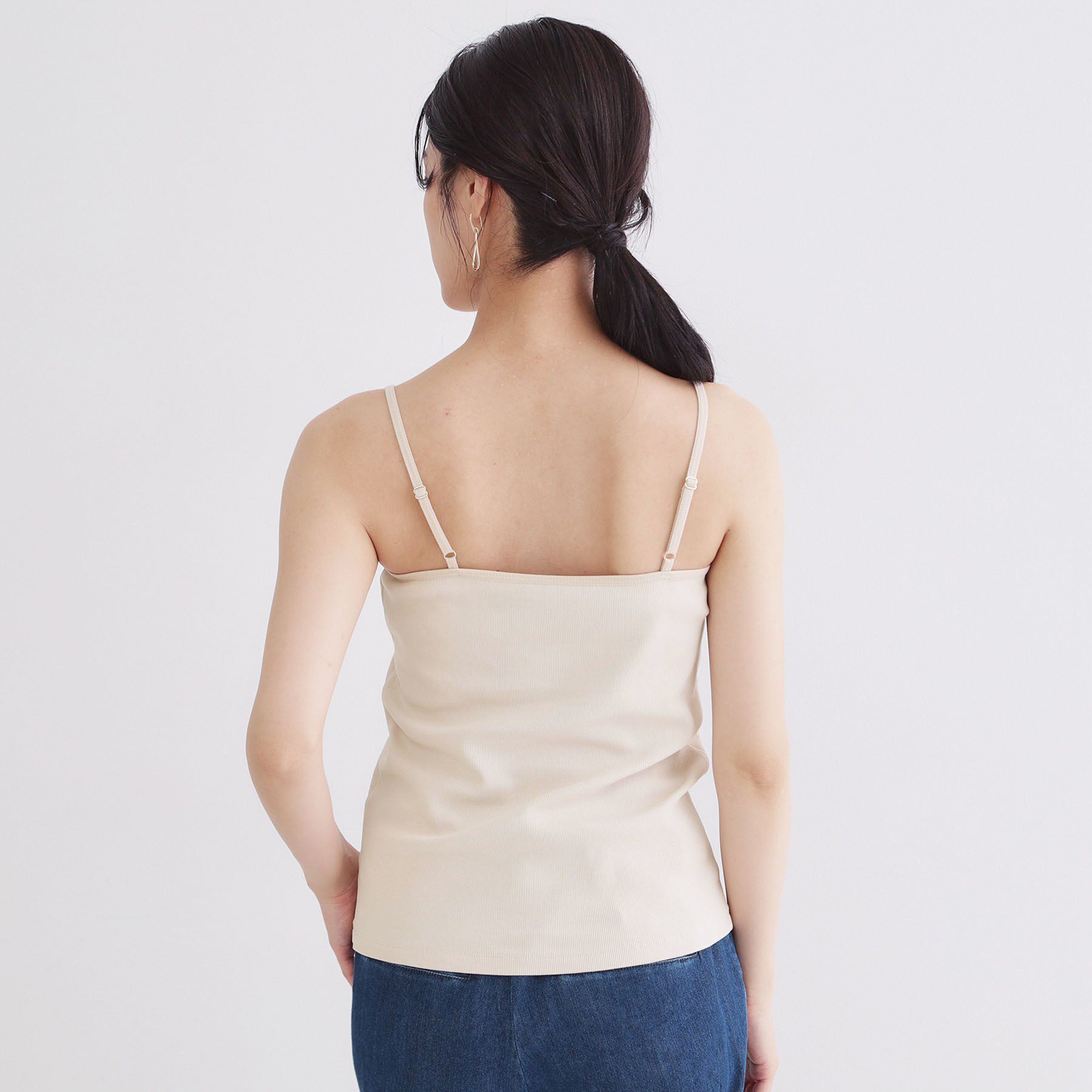 OPAQUE.CLIP「ベーシックリブキャミソール【洗濯機OK】」|キャミソール|