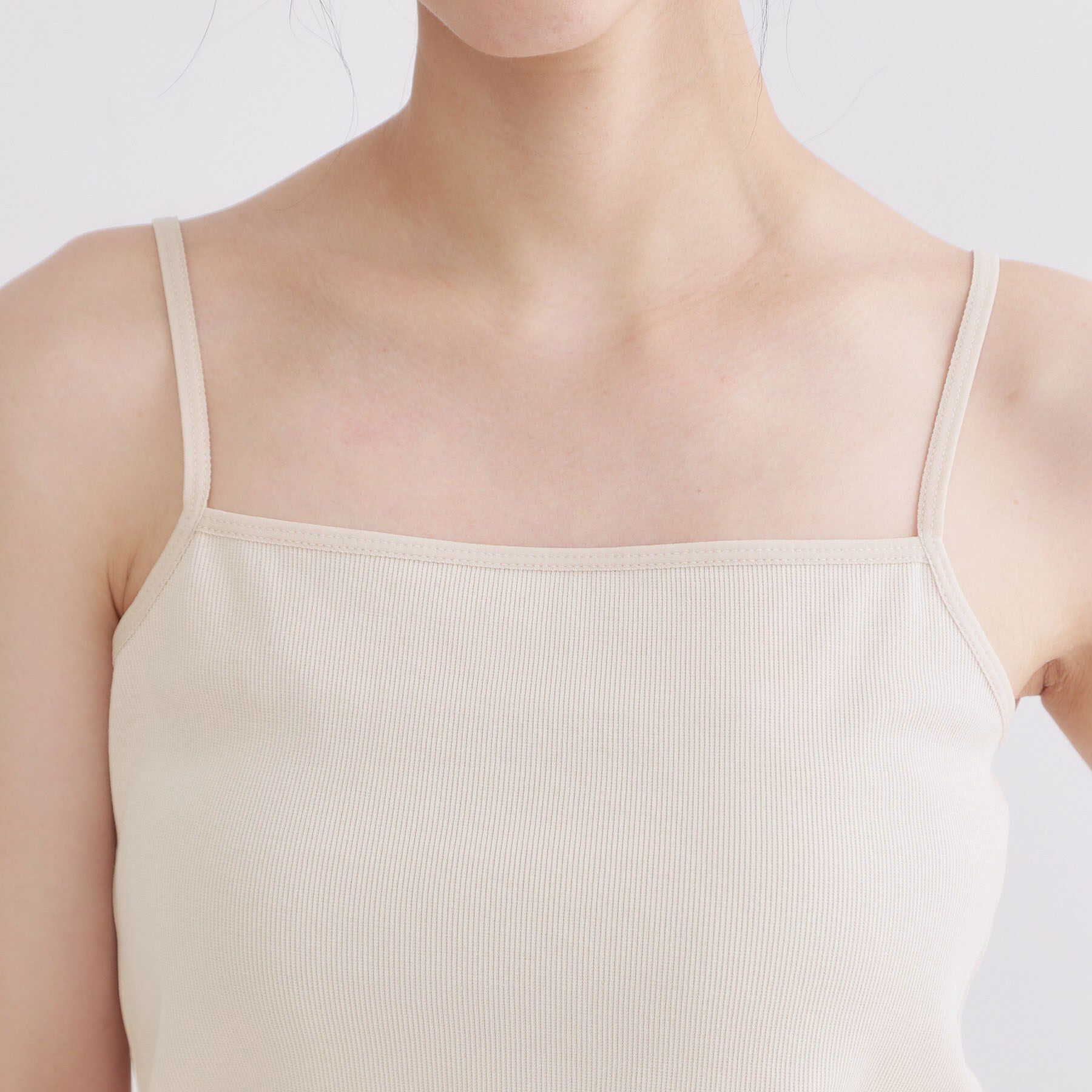 OPAQUE.CLIP「ベーシックリブキャミソール【洗濯機OK】」|キャミソール|