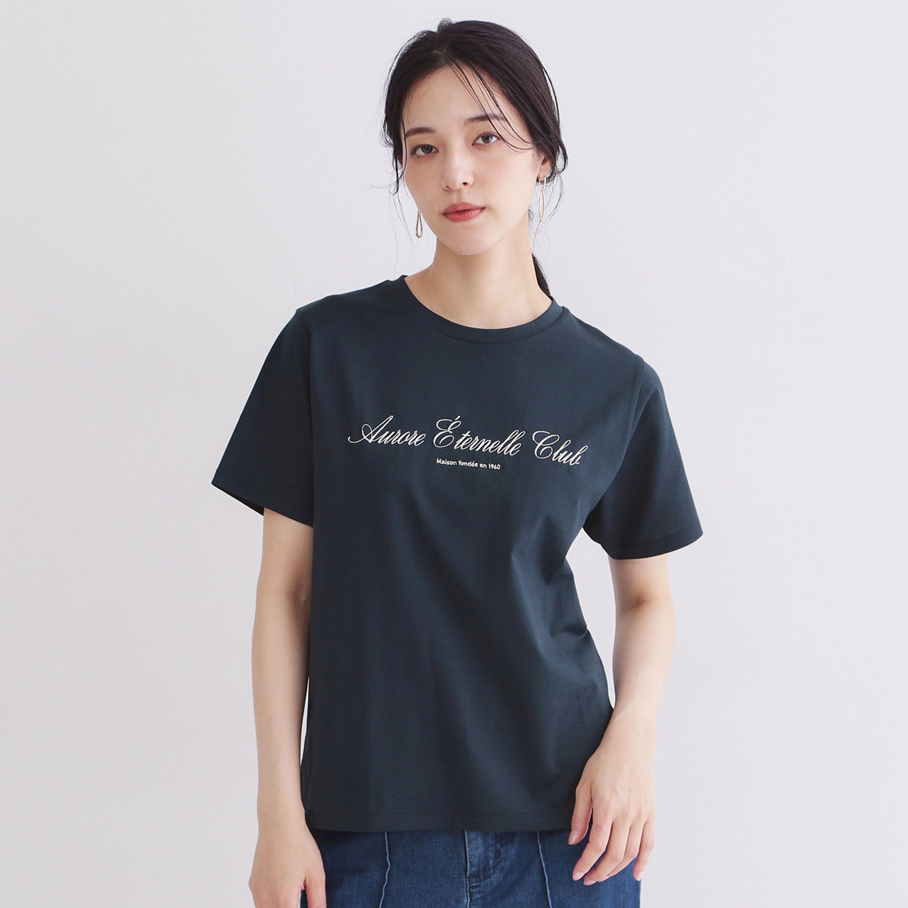 OPAQUE.CLIP「ロゴプリント刺繍アソートTシャツ【洗濯機OK】」|Tシャツ・カットソー|