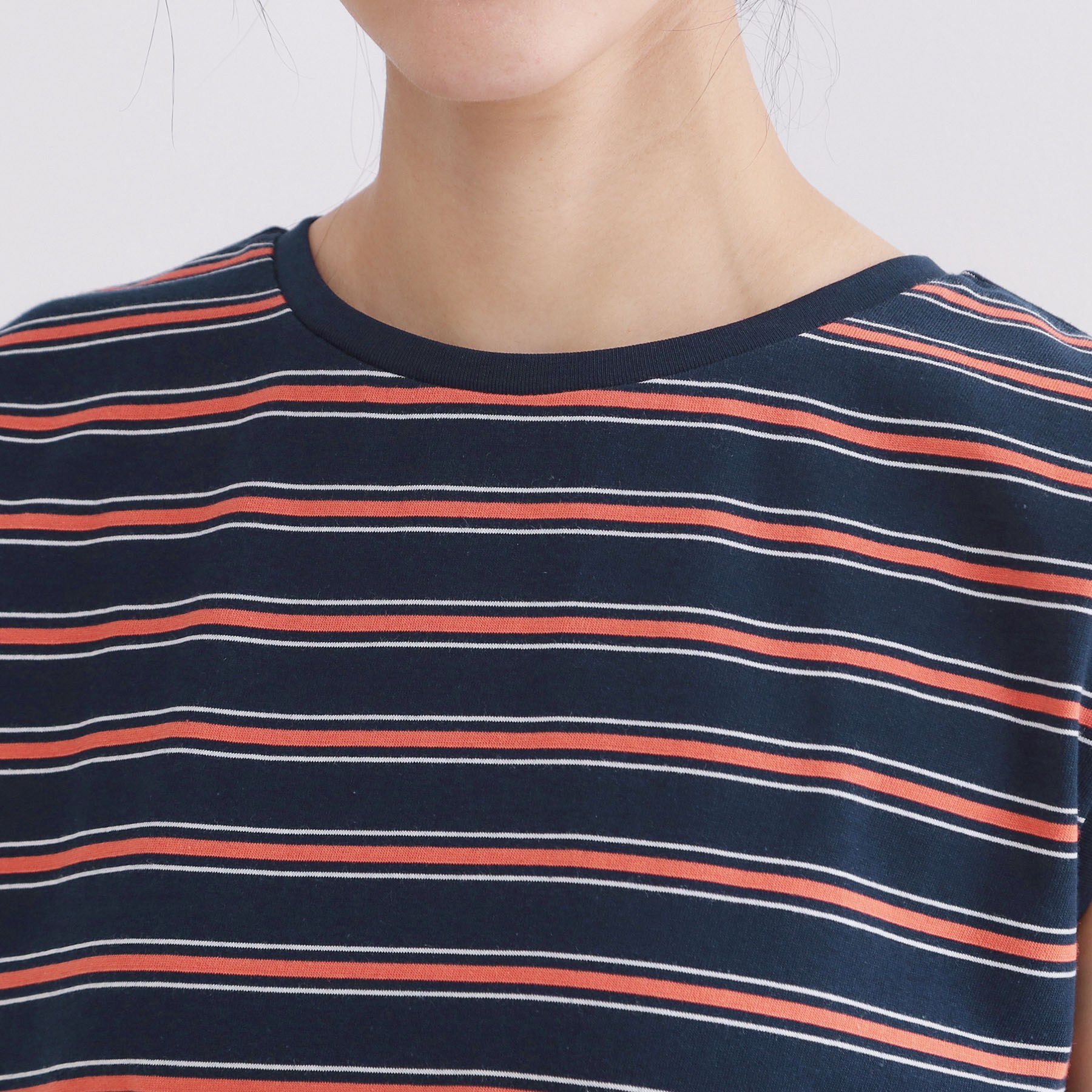 OPAQUE.CLIP「マルチボーダーアソート ノースリーブTシャツ【洗濯機OK】」|Tシャツ・カットソー|