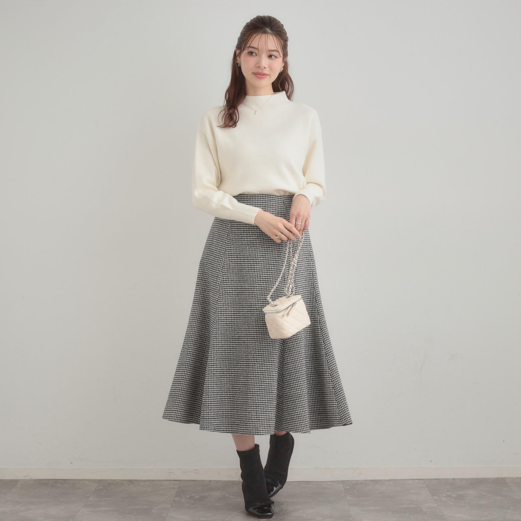 Couture broach「【ゆるふわ・通勤】リッシュアンゴラ バックパール調ニット」|ニット・セーター|