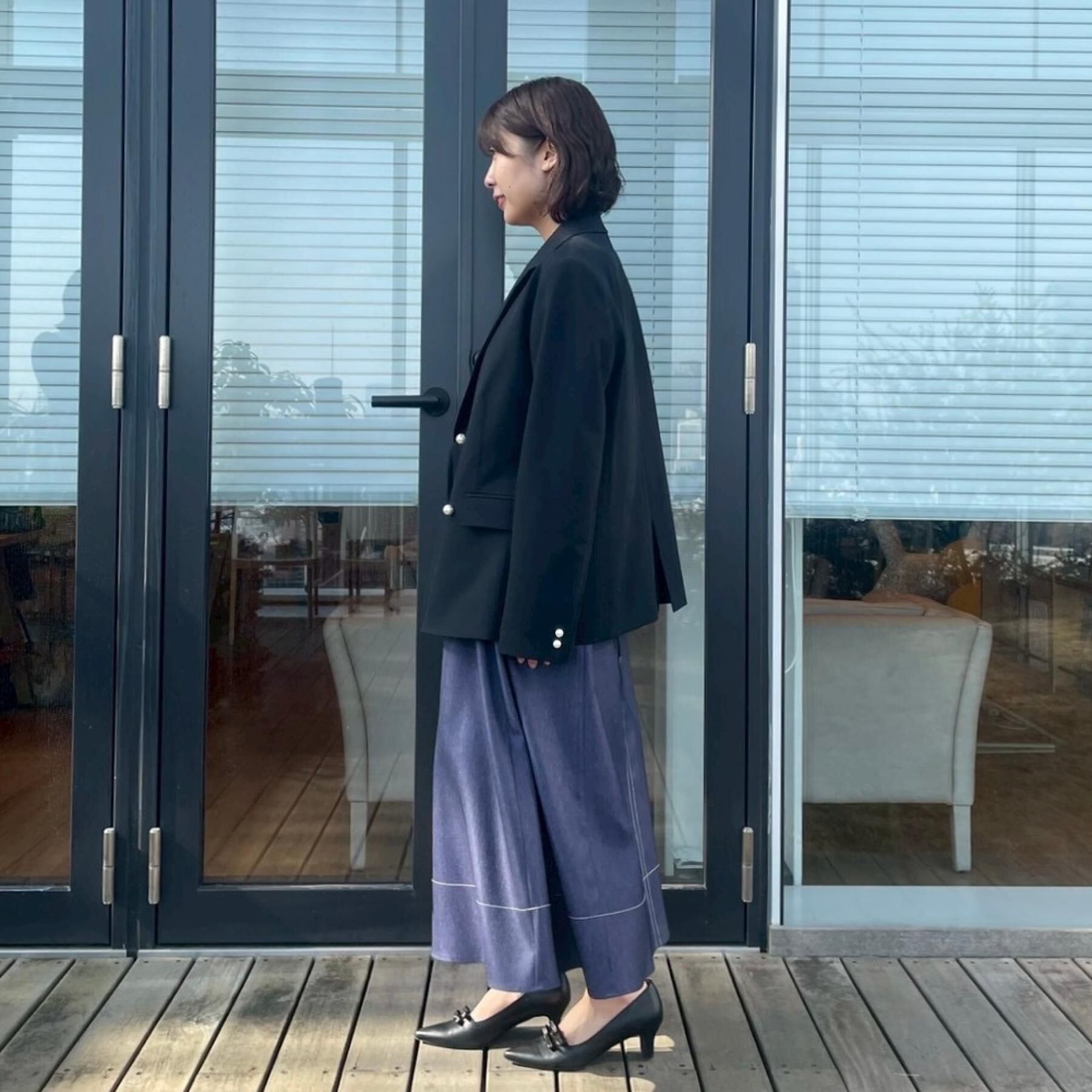 Couture broach「【洗える・通勤】パール調ボタン テーラードジャケット」|テーラードジャケット|