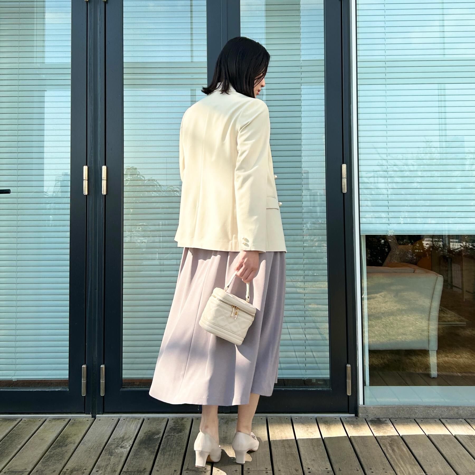 Couture broach「【洗える・通勤】パール調ボタン テーラードジャケット」|テーラードジャケット|