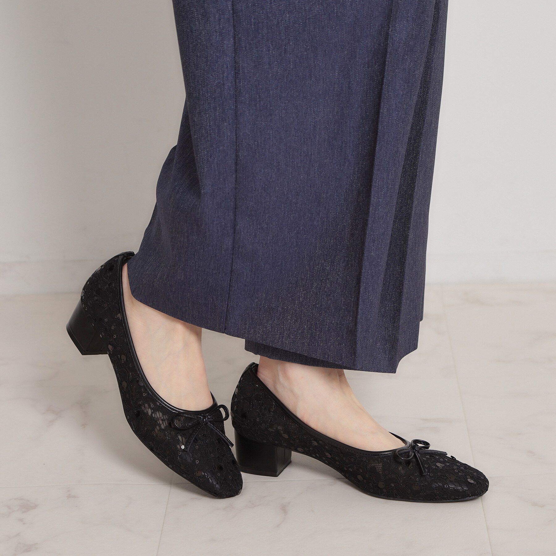 Couture broach「チュールバレエパンプス」|パンプス|