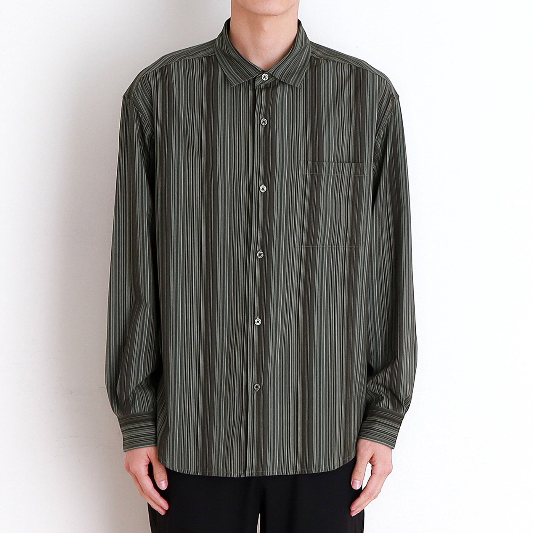 THE SHOP TK「マルチストライプ長袖シャツ」|シャツ・ブラウス|