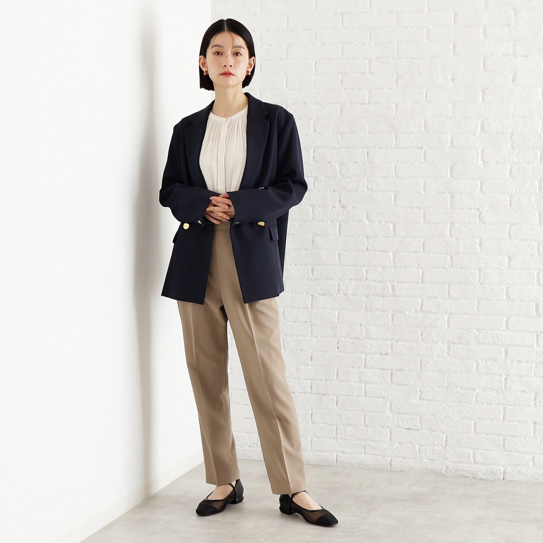 THE SHOP TK「【通勤/セレモニー】ヴィンテージサテンブラウス/洗える」|シャツ・ブラウス|