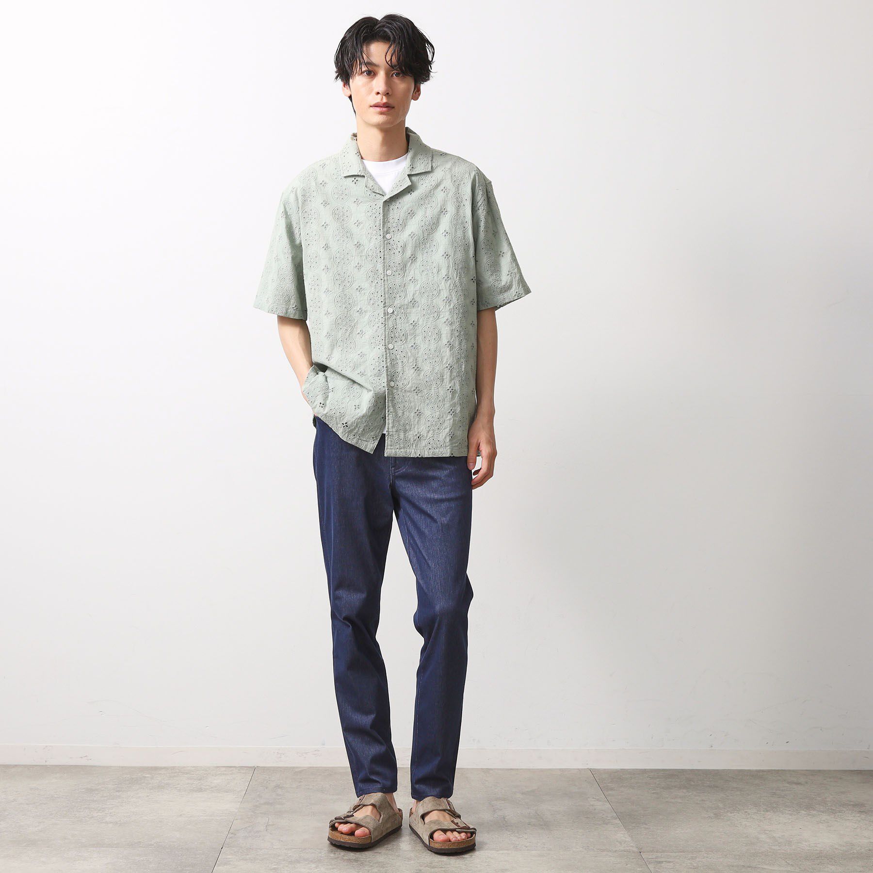 THE SHOP TK「インド刺繍半袖シャツ　【親子リンク/洗濯機OK】」|シャツ・ブラウス|