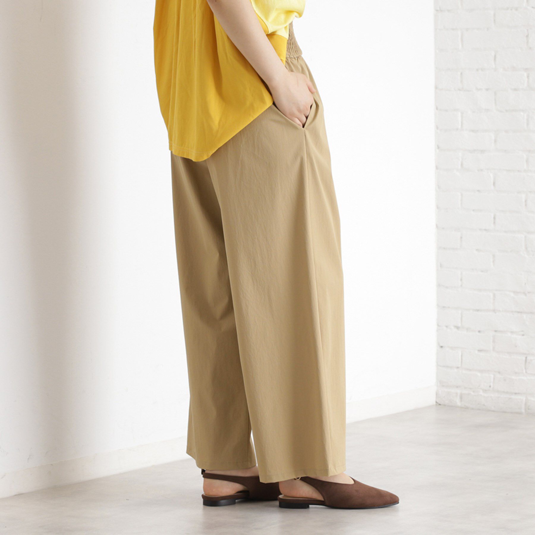 THE SHOP TK「ウエストシャーリングパンツ【撥水/接触冷感/UV/洗濯機OK】」|その他|