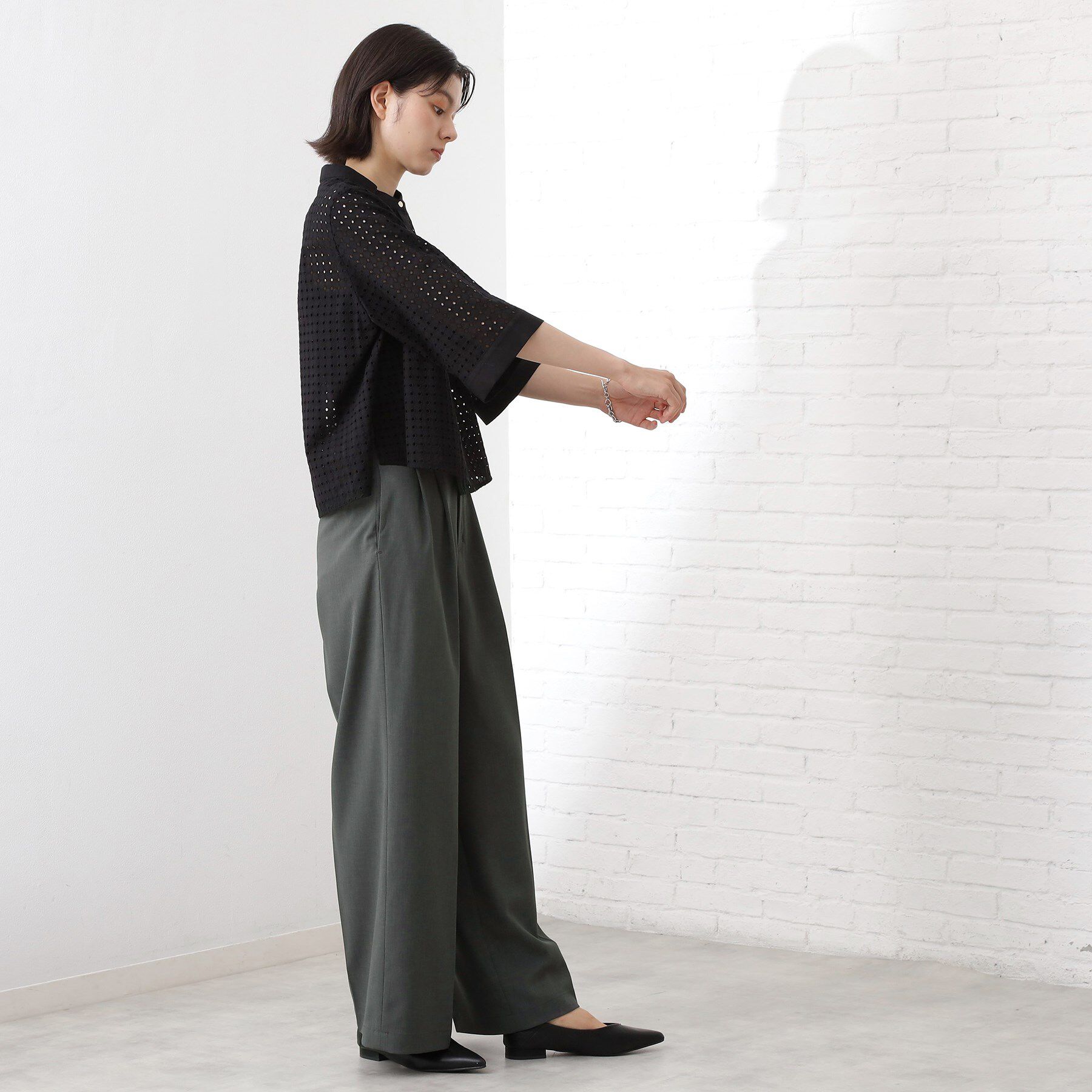 THE SHOP TK「【きれいめもカジュアルもお任せ】2タックワイドパンツ【セットアップ可】」|その他|