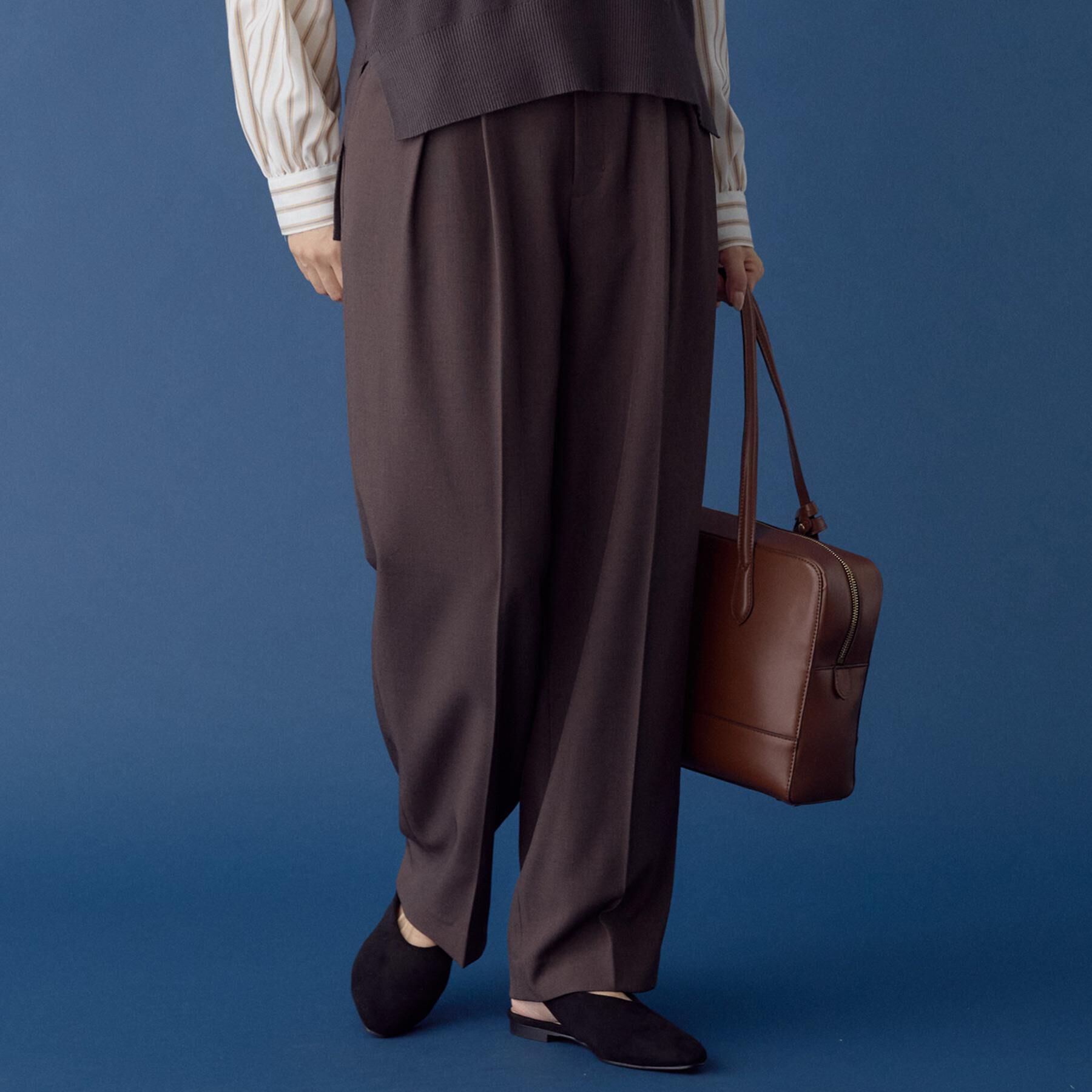 THE SHOP TK「【きれいめもカジュアルもお任せ】2タックワイドパンツ【セットアップ可】」|その他|