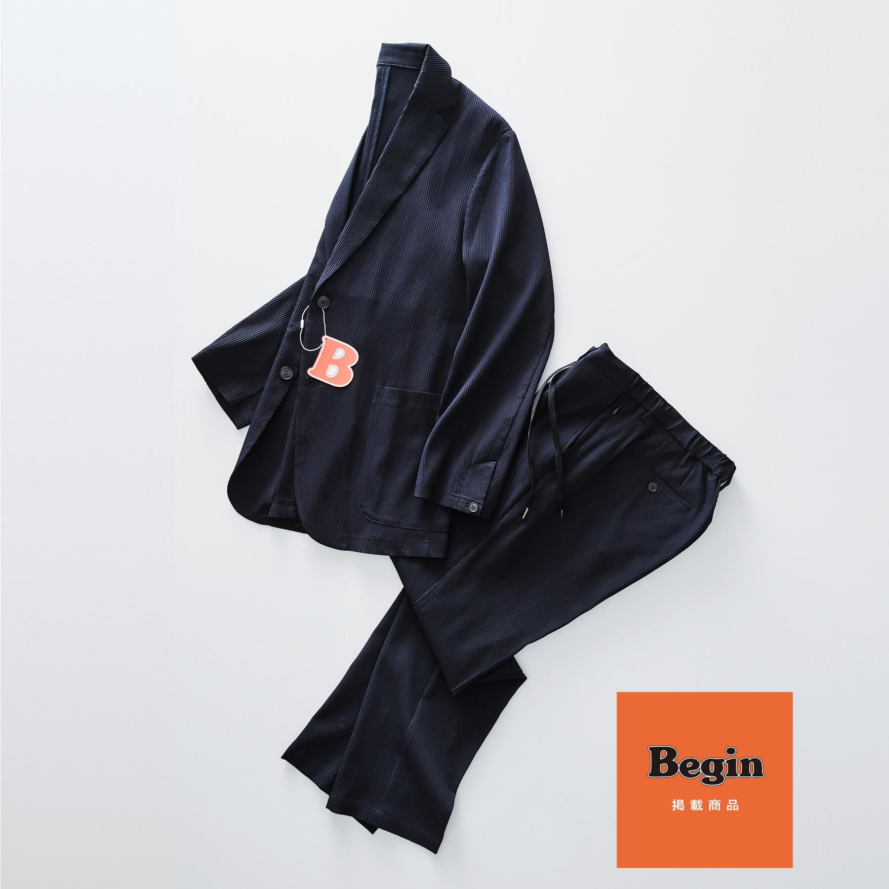 THE SHOP TK「【Begin/ビギン10月号掲載】楊柳スマートジャケット　軽量/洗濯機OK/セットアップ可」|テーラードジャケット|