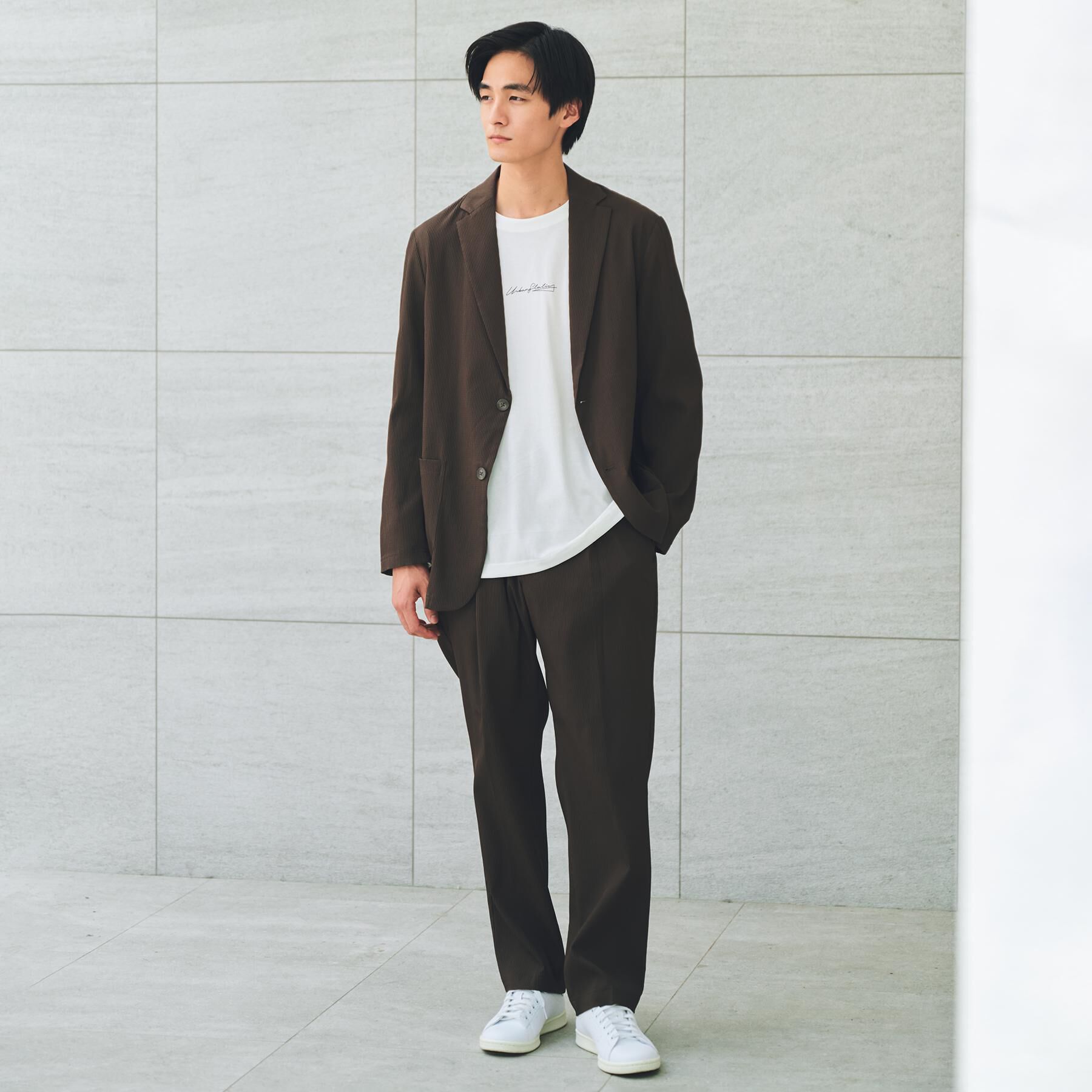 THE SHOP TK「【Begin/ビギン10月号掲載】楊柳スマートジャケット　軽量/洗濯機OK/セットアップ可」|テーラードジャケット|