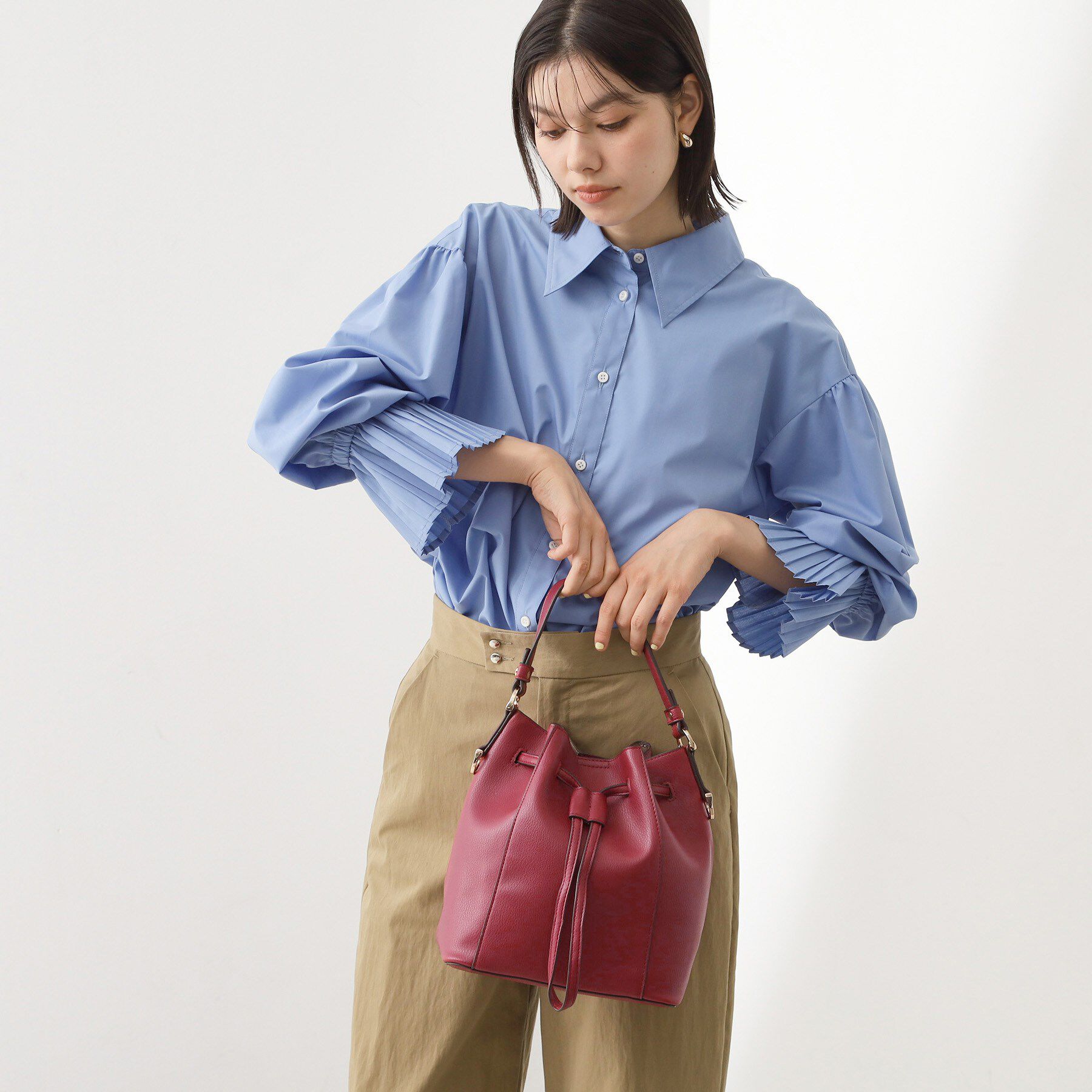 THE SHOP TK「巾着2WAYショルダーバッグ」|ショルダー・メッセンジャー|