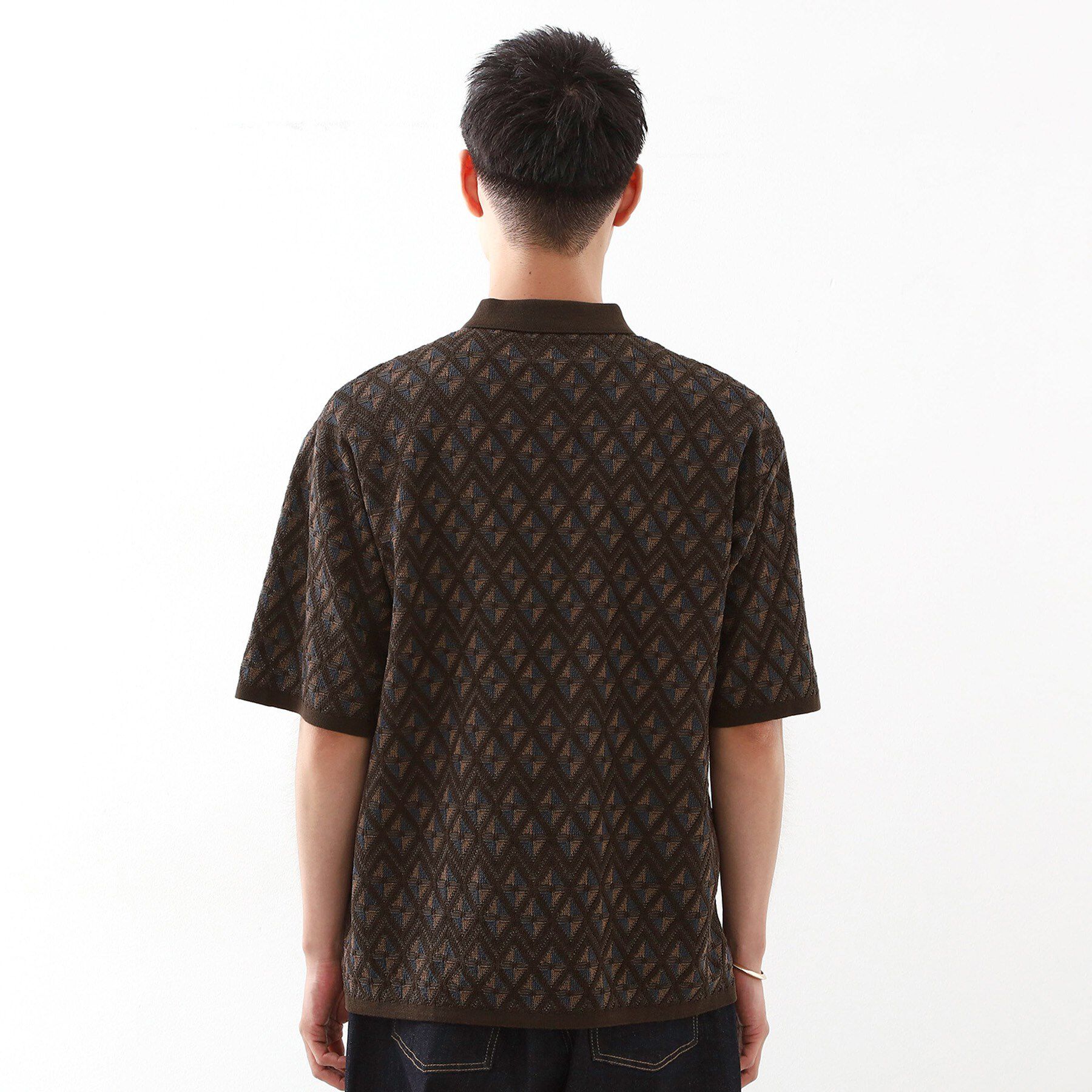 THE SHOP TK「ジオメニットポロシャツ　【洗濯機OK】」|ポロシャツ|