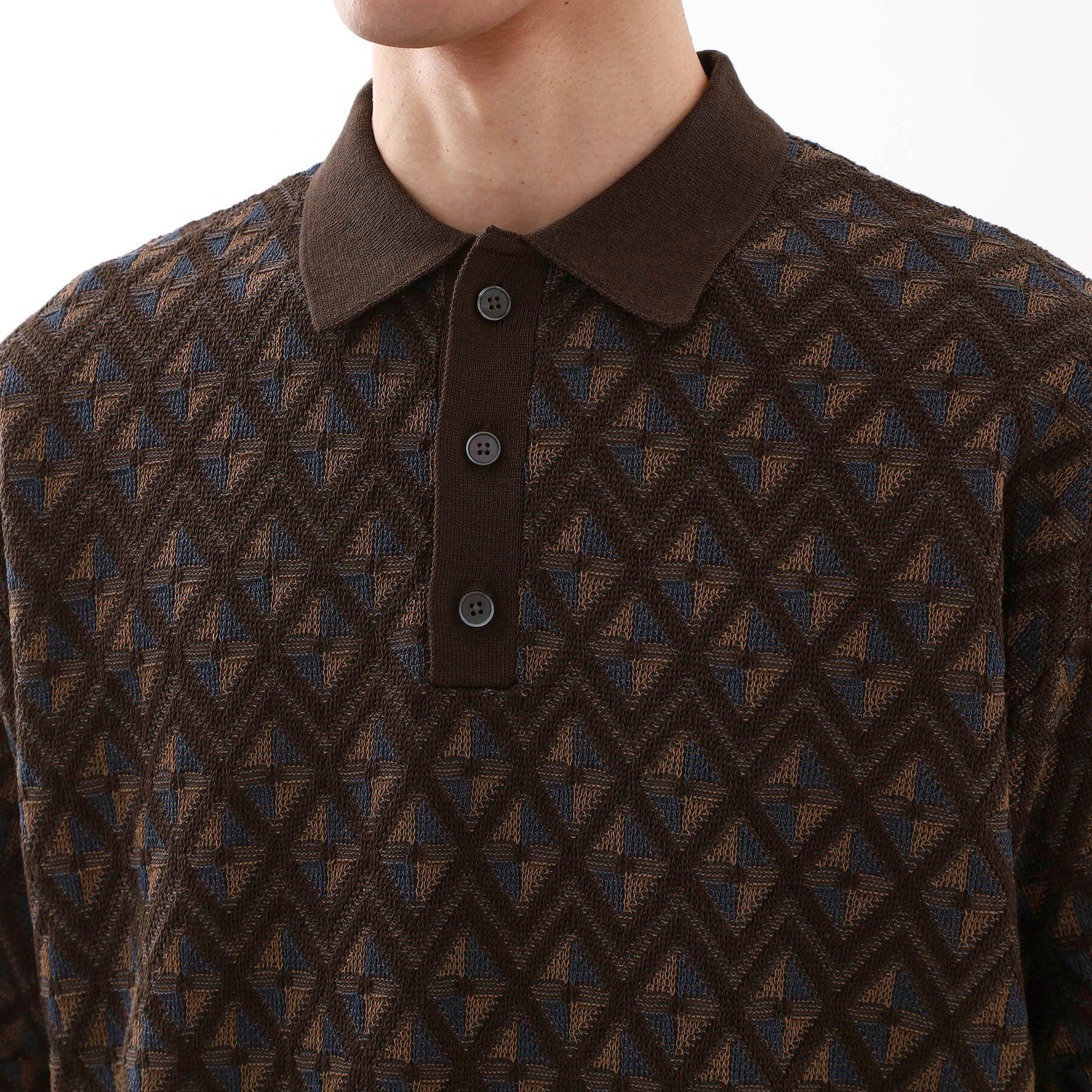 THE SHOP TK「ジオメニットポロシャツ　【洗濯機OK】」|ポロシャツ|