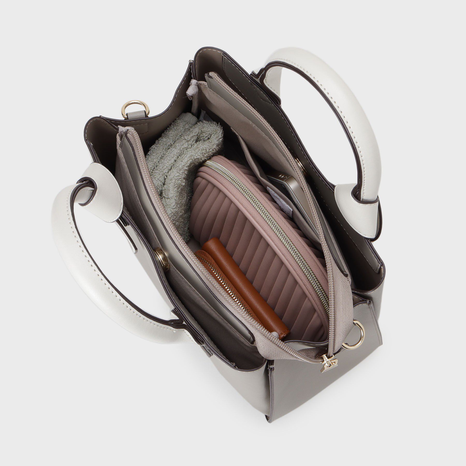 THE SHOP TK「バイカラー合皮ショルダーバッグ」|ショルダー・メッセンジャー|