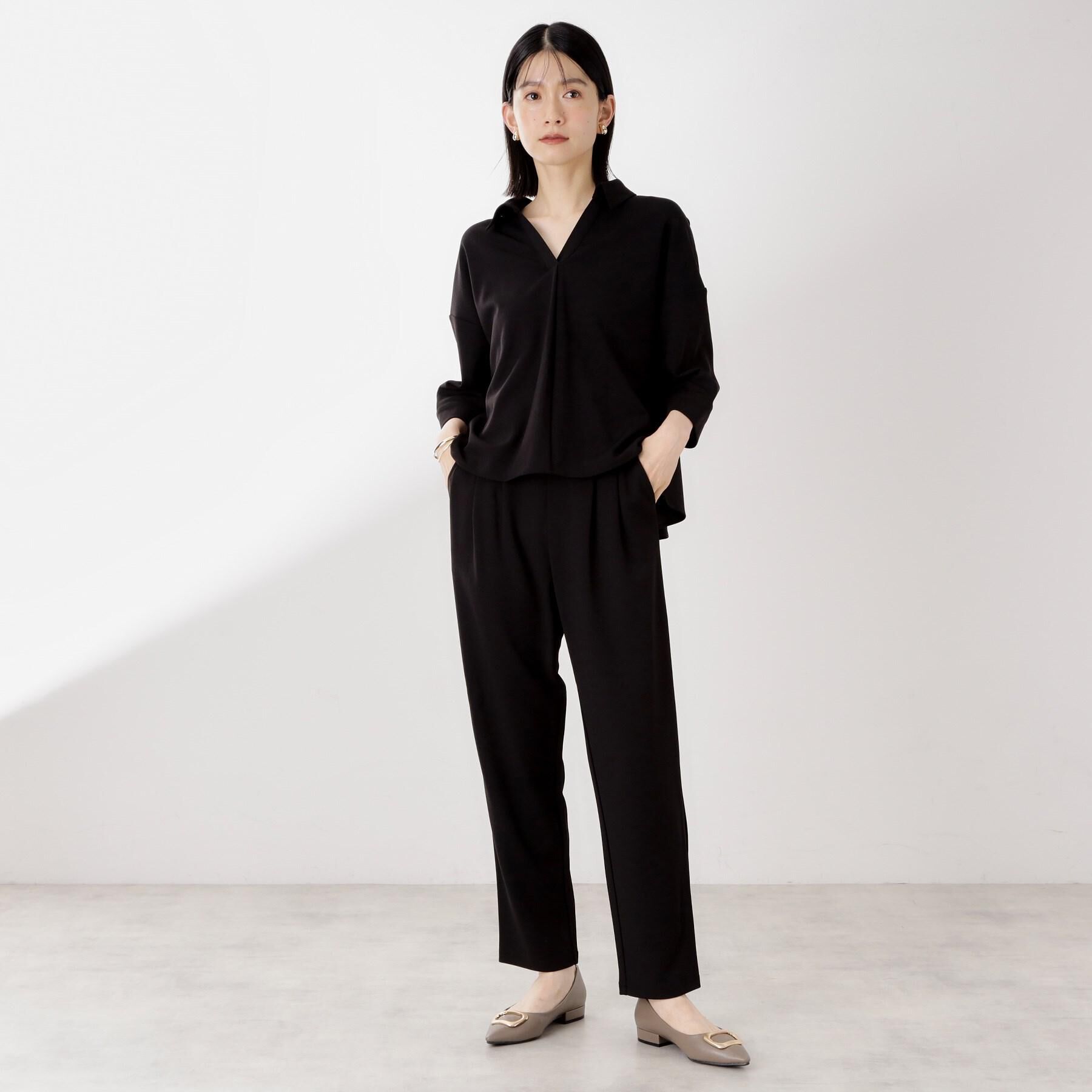 THE SHOP TK「【着るだけでコーディネートが決まる】スキッパーブラウス&パンツセット」|スーツ|
