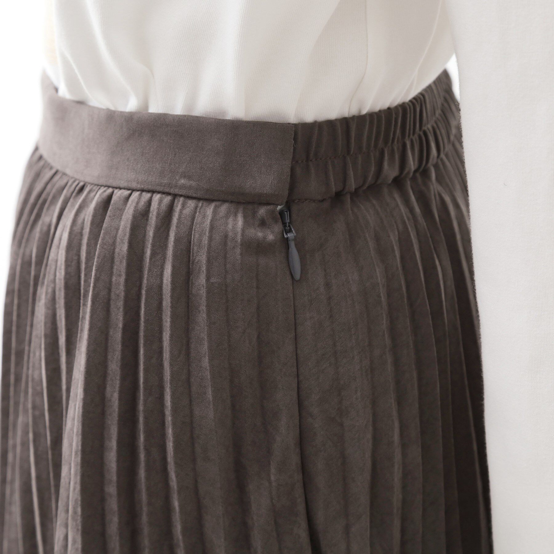 THE SHOP TK「スエードプリーツスカート【洗える】」|スカート|