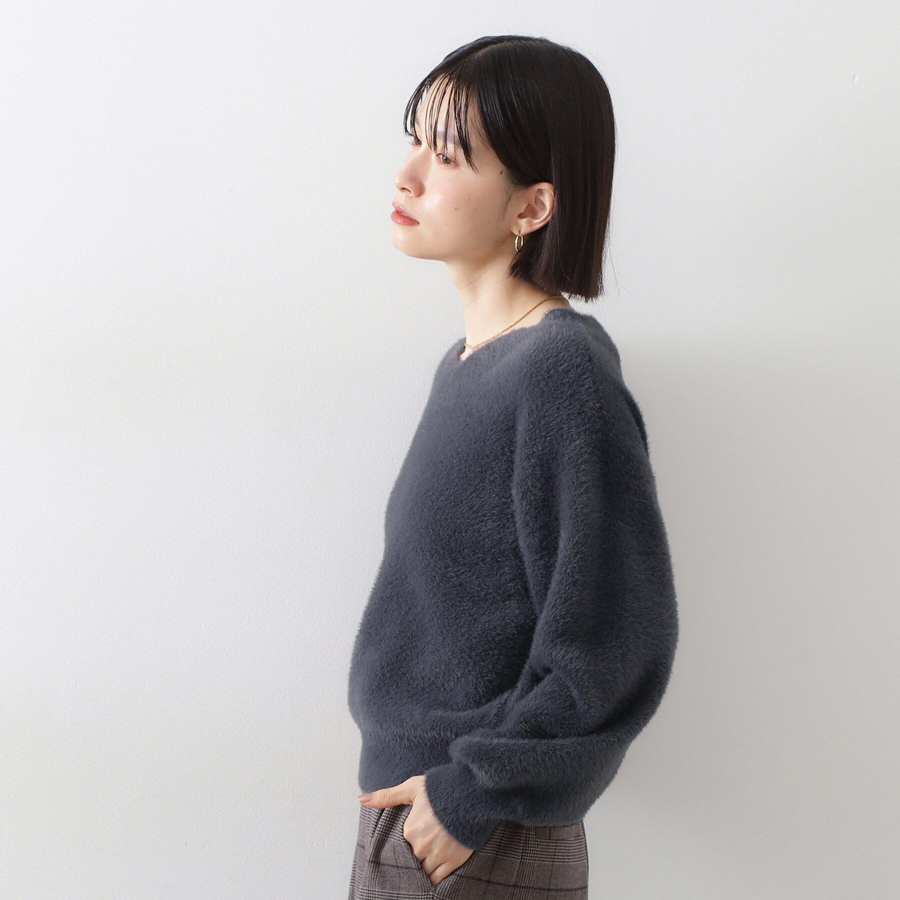 THE SHOP TK「【洗える】上品にきらめく フェザーラメニット」|ニット・セーター|