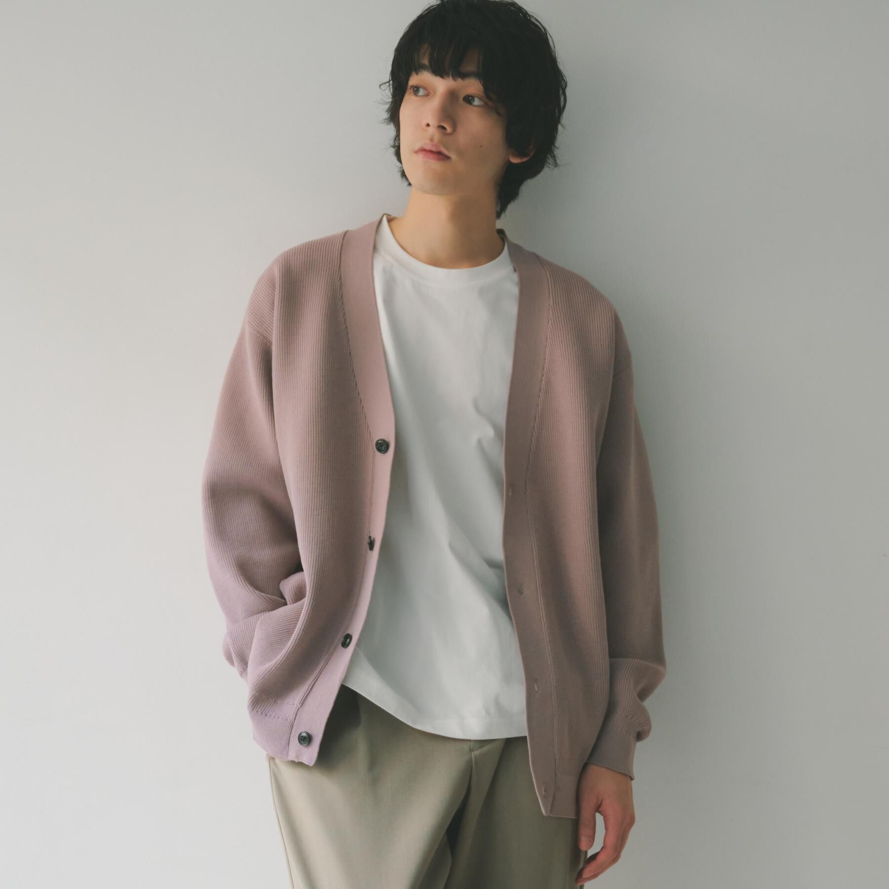 THE SHOP TK「【季節の変わり目に最適】ニットカーディガン ドライタッチ／軽量」|カーディガン|