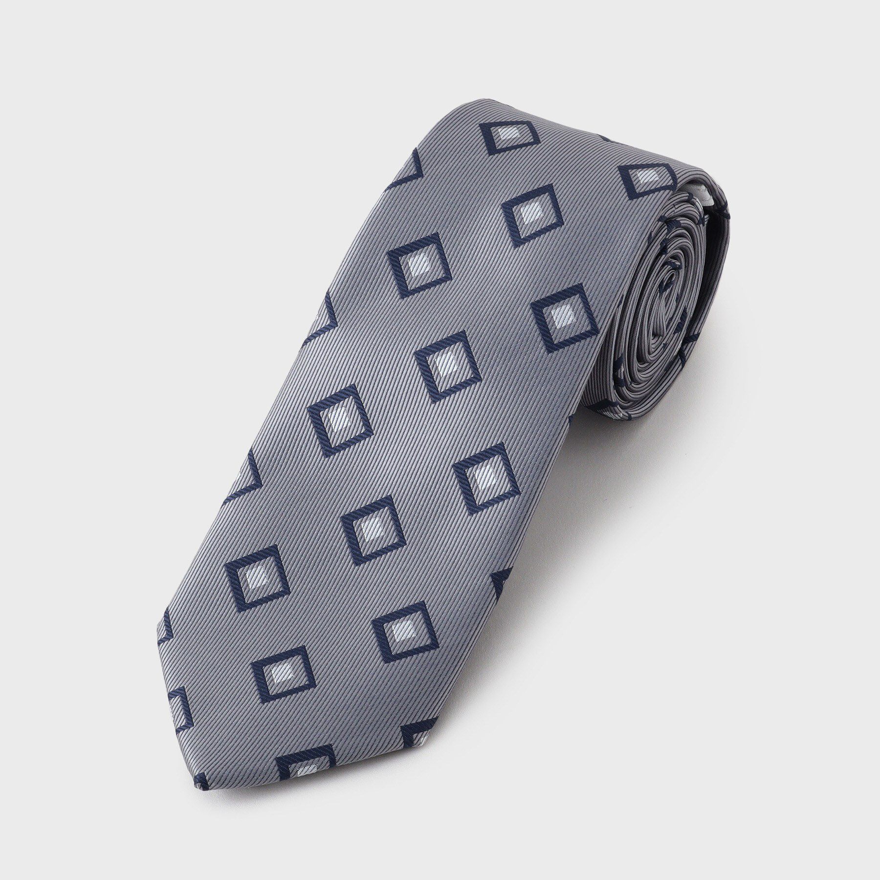 THE SHOP TK「小紋柄 アソート ネクタイ 【洗濯機OK】」|ネクタイ・蝶ネクタイ|グレー(612)