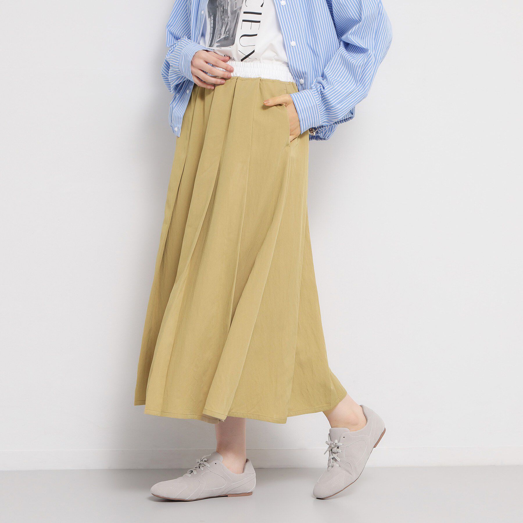 THE SHOP TK「ストライプアソートスカート」|スカート|