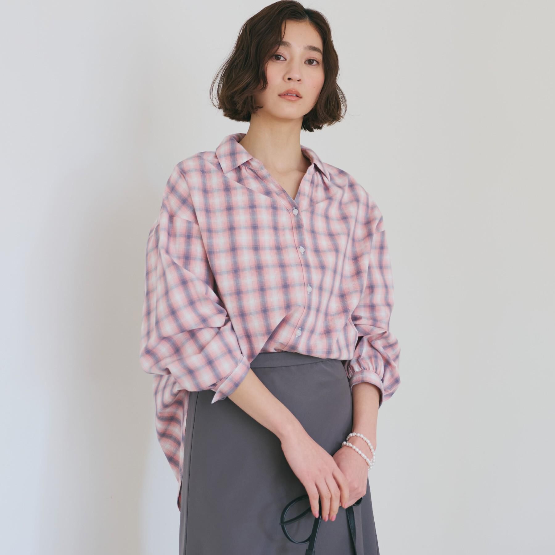 THE SHOP TK「【後ろ姿もサマになる】バックシャーリングシャツ」|シャツ・ブラウス|