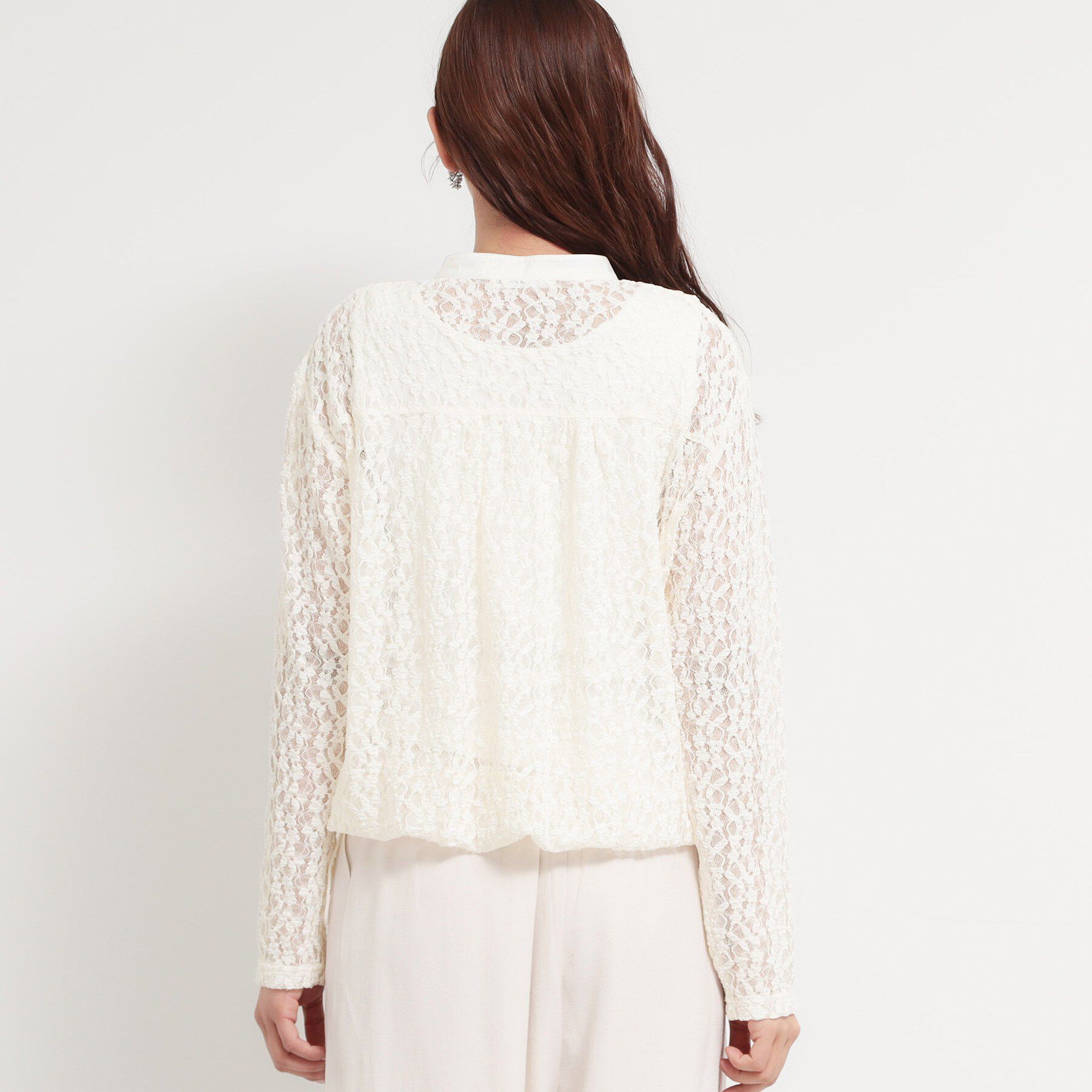 THE SHOP TK「レースシャツトップス」|Tシャツ・カットソー|