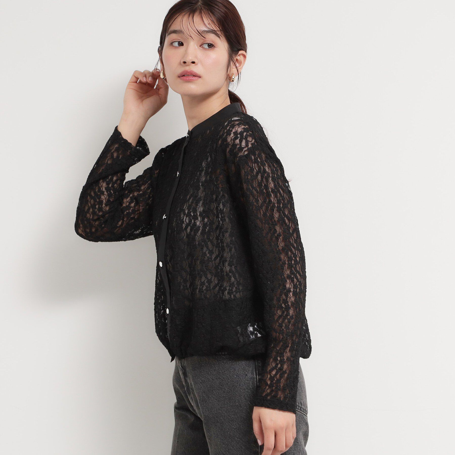 THE SHOP TK「レースシャツトップス」|Tシャツ・カットソー|