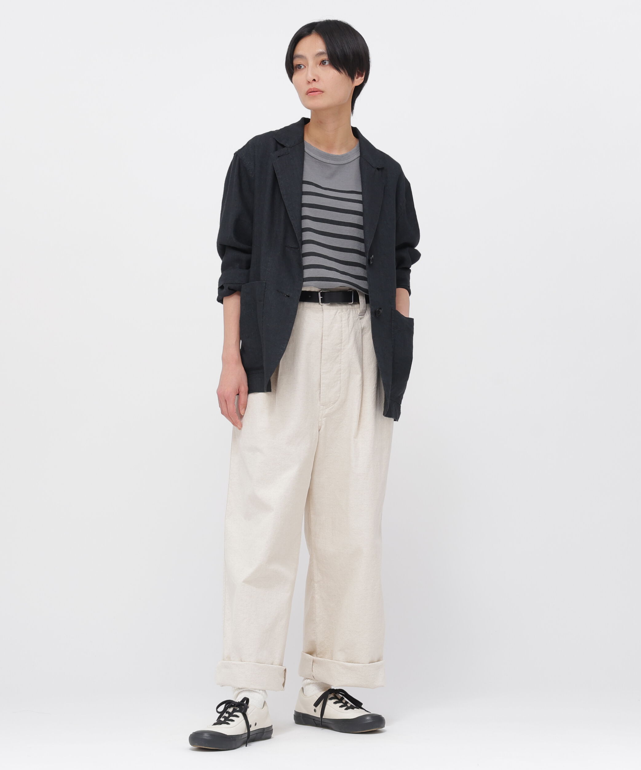 MHL.「BELGIAN LINEN COTTON JERSEY TOP」|Tシャツ・カットソー|