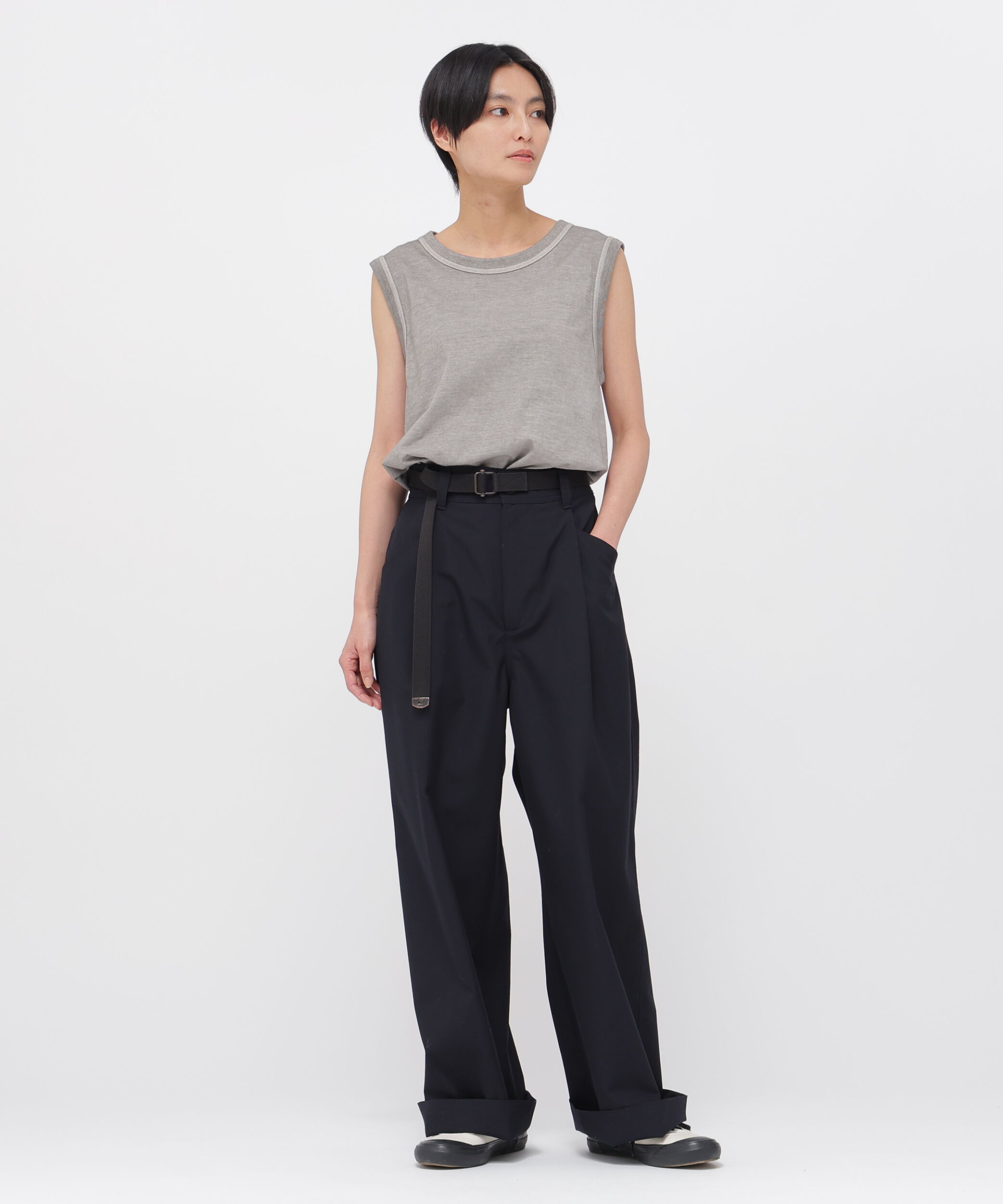 MHL.「GARMENT DYE BASIC JERSEY TOP」|Tシャツ・カットソー|