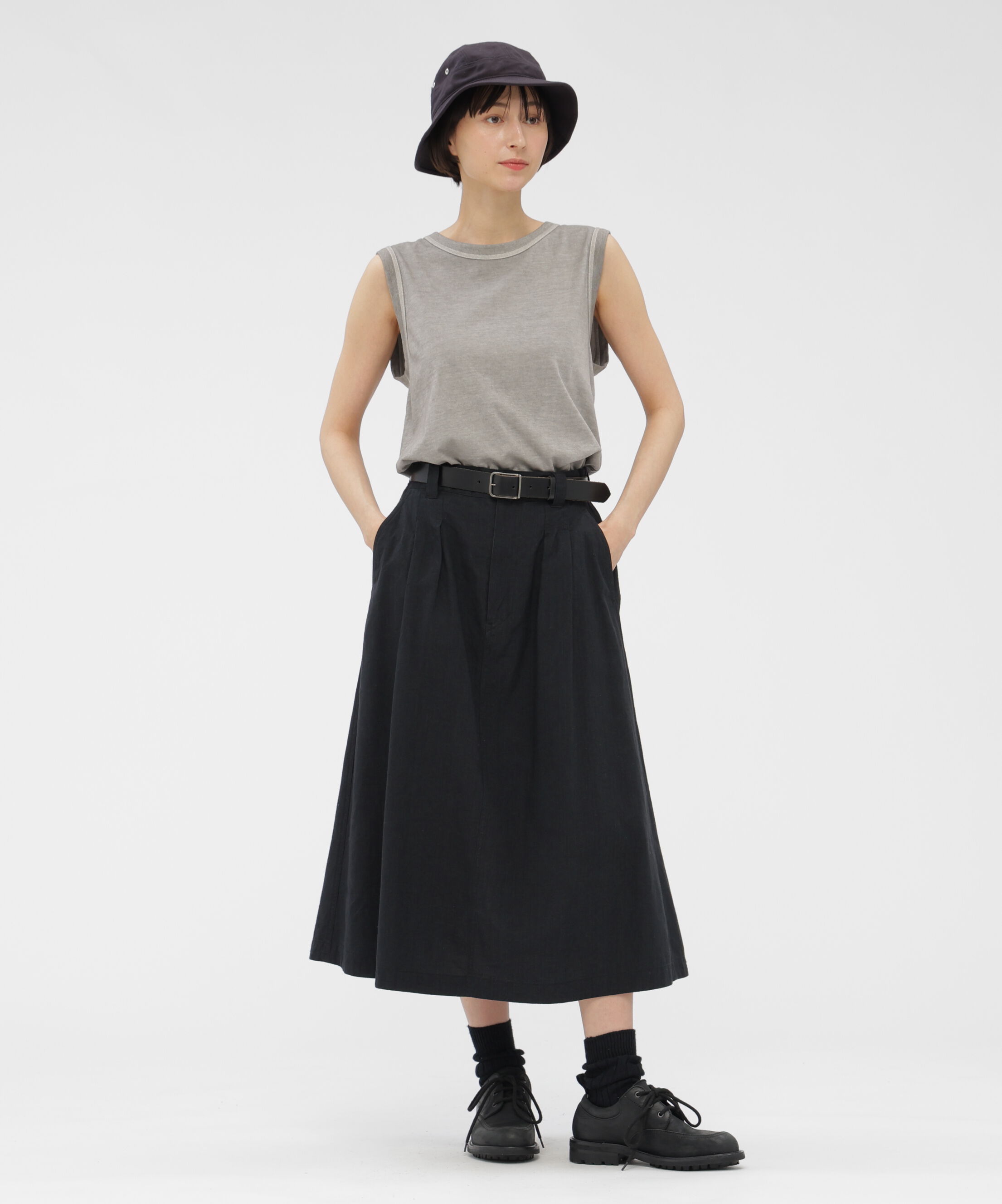 MHL.「GARMENT DYE BASIC JERSEY TOP」|Tシャツ・カットソー|