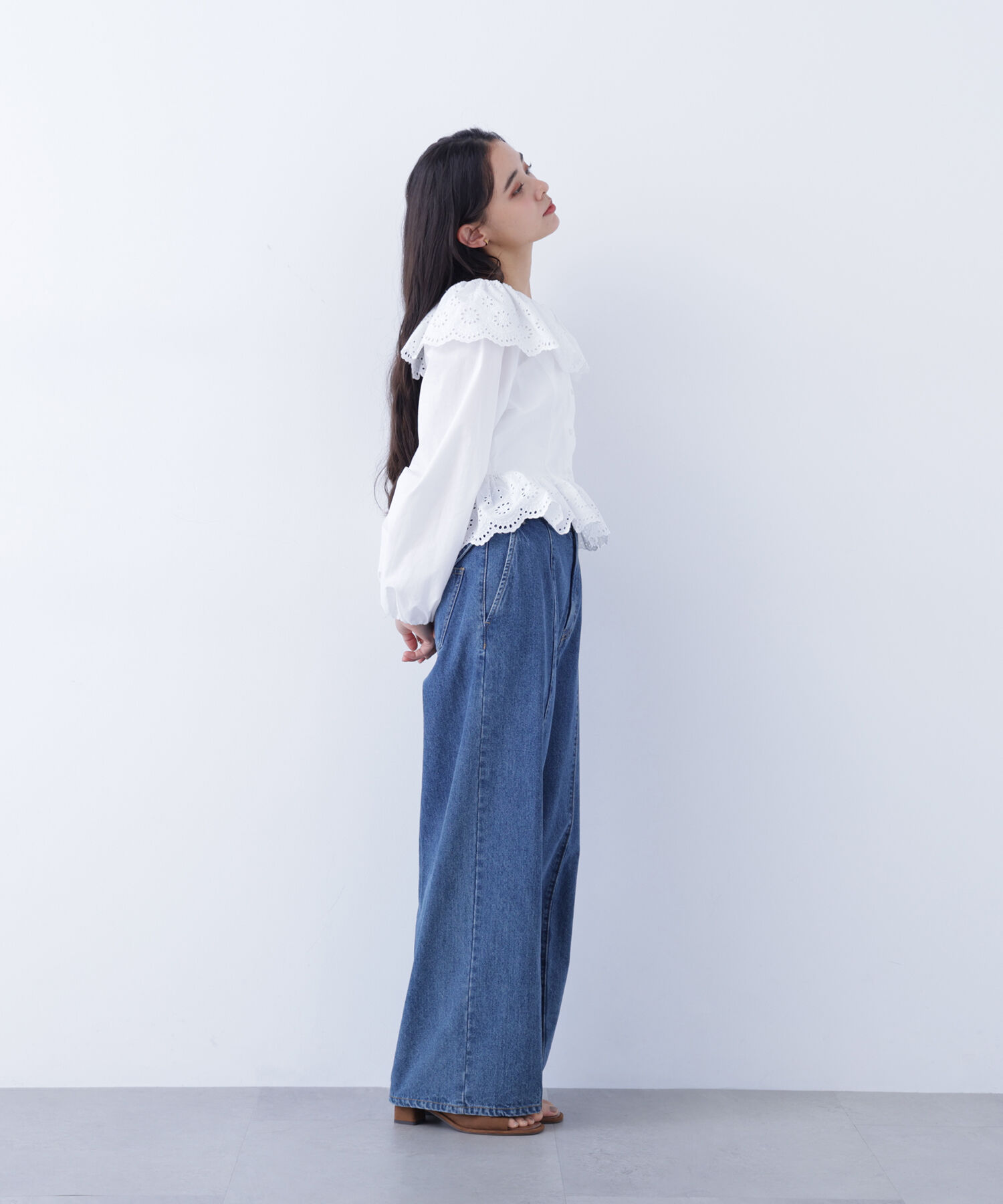  「〈N.〉 エンブロイダリーフリルブラウス」|シャツ・ブラウス|