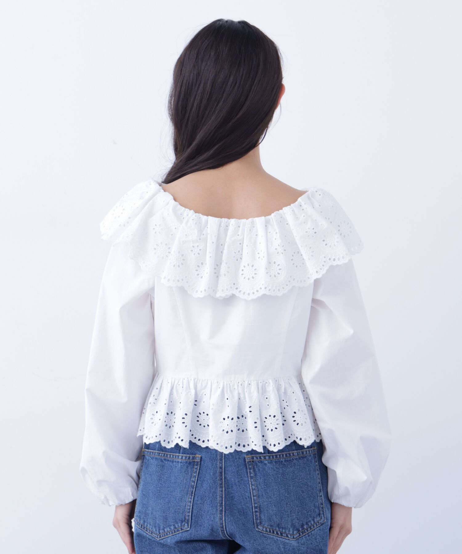  「〈N.〉 エンブロイダリーフリルブラウス」|シャツ・ブラウス|