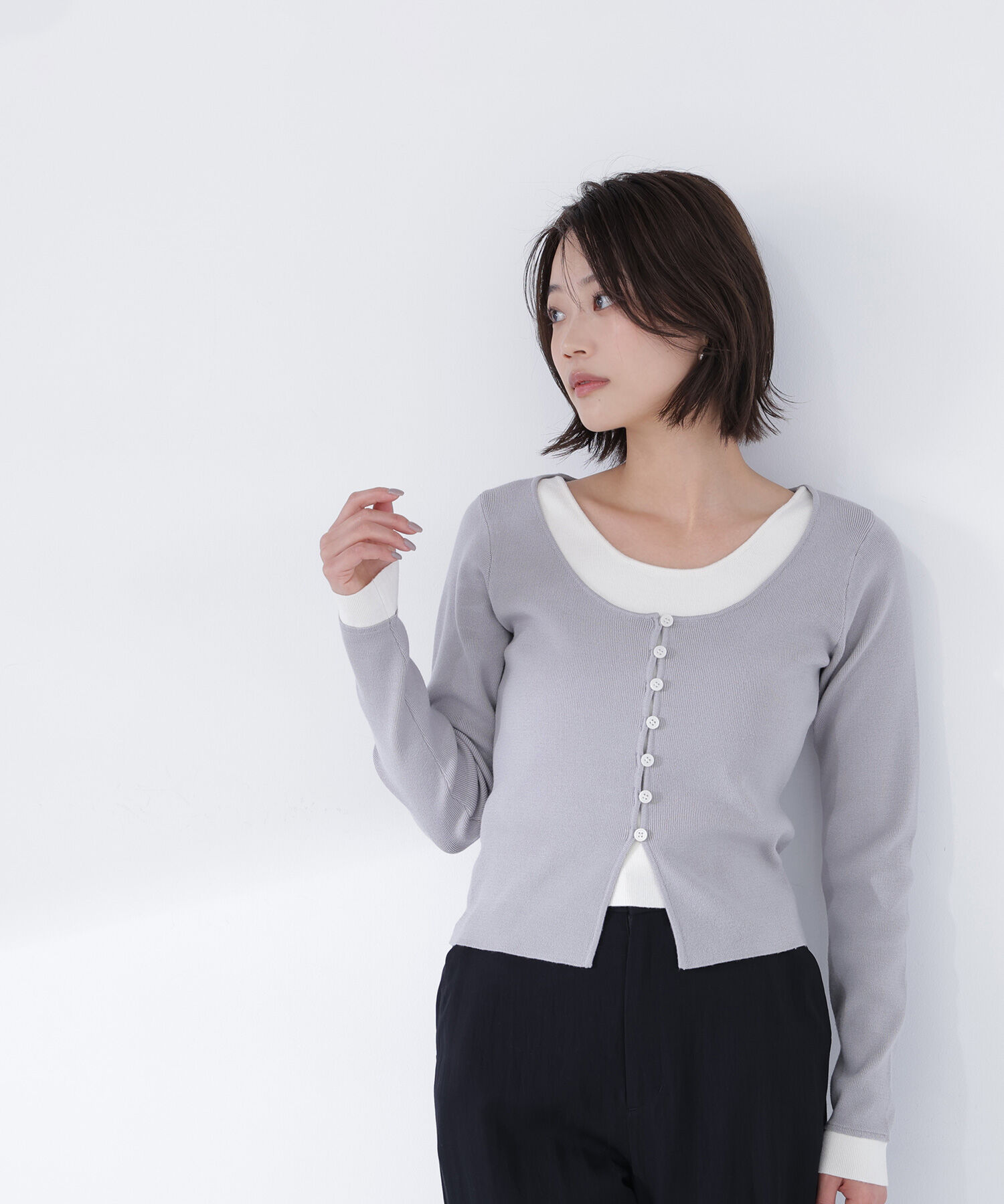  「レイヤードライクニット」|ニット・セーター|