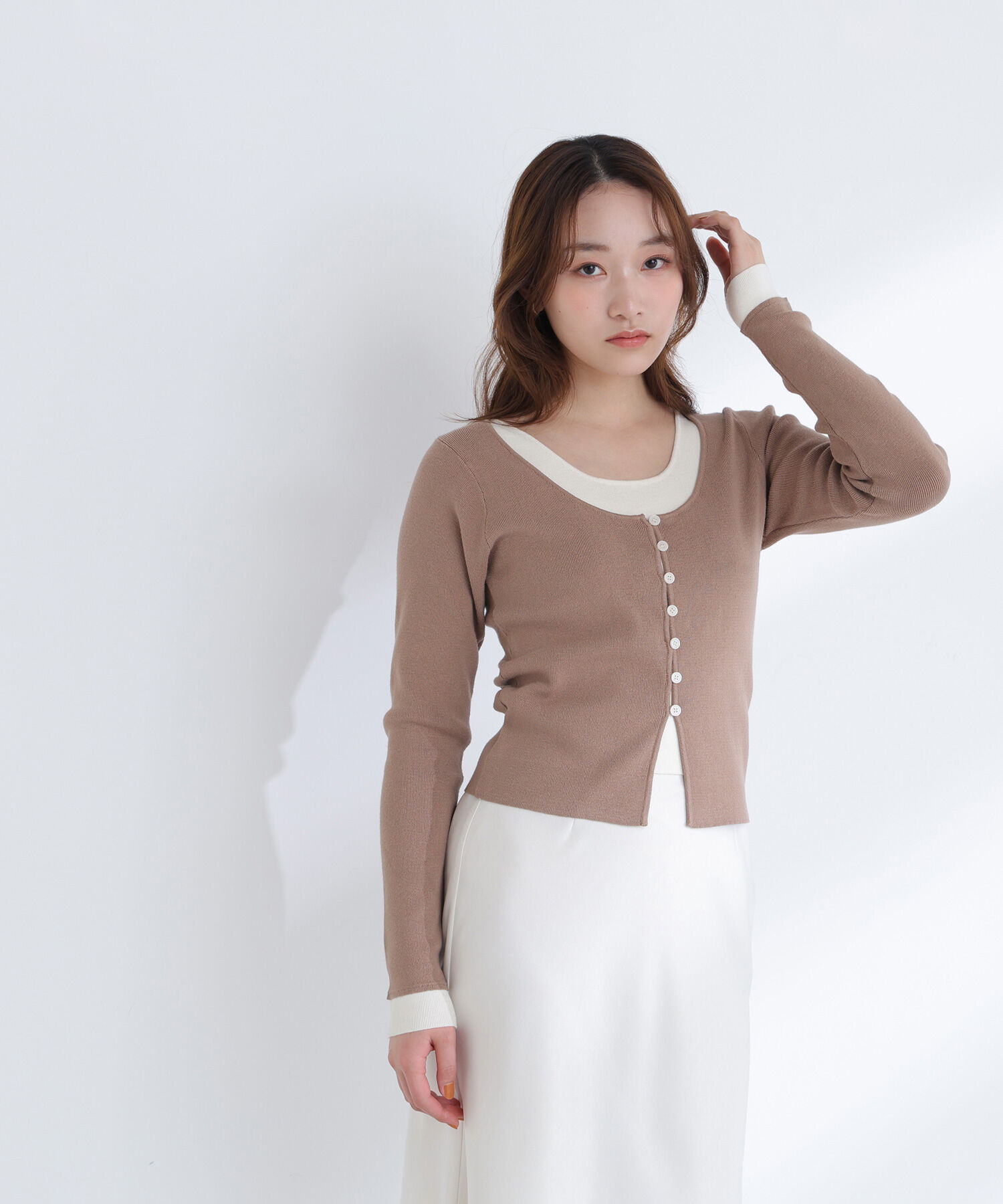  「レイヤードライクニット」|ニット・セーター|