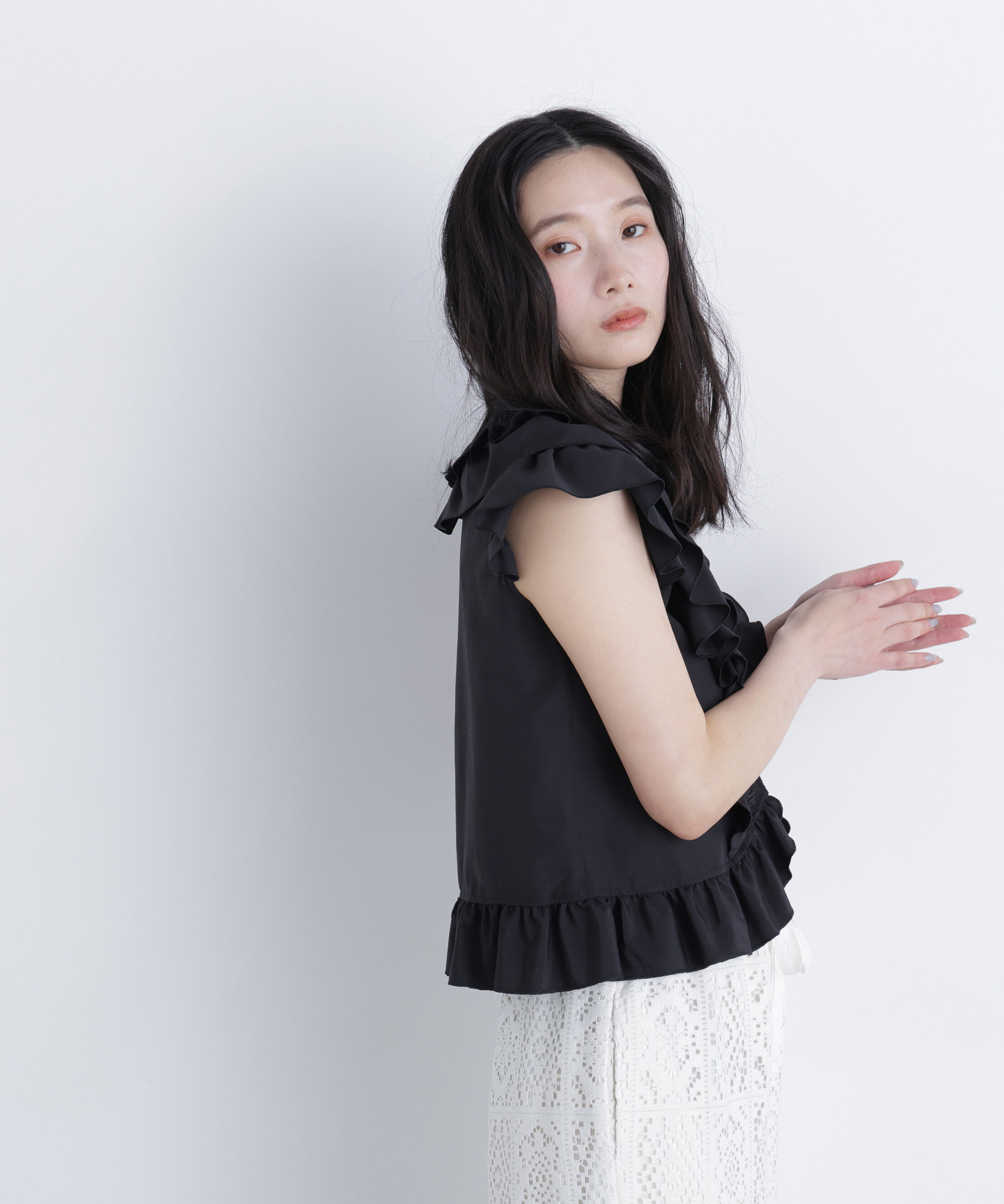  「〈N.〉ラッフルブラウス」|シャツ・ブラウス|