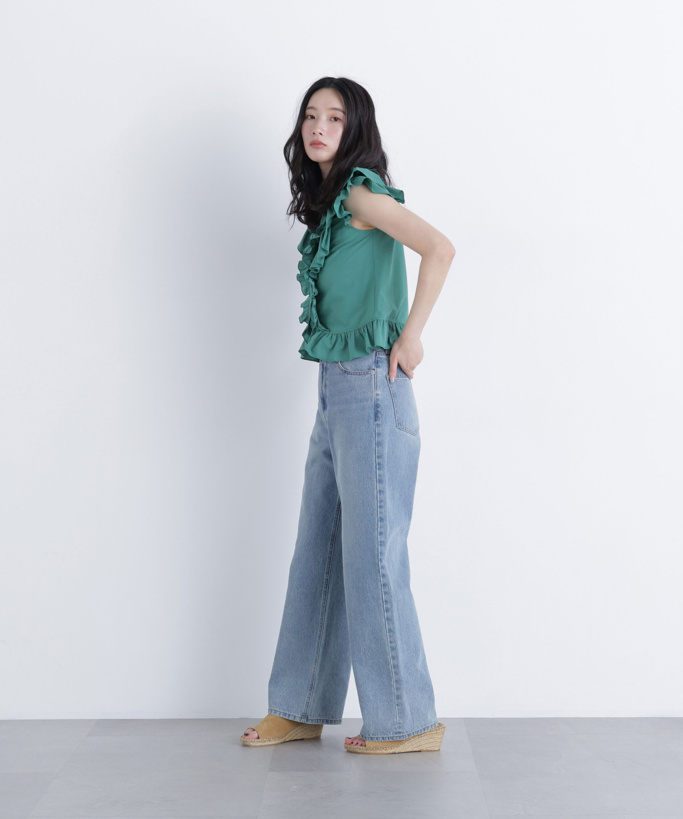  「〈N.〉ラッフルブラウス」|シャツ・ブラウス|