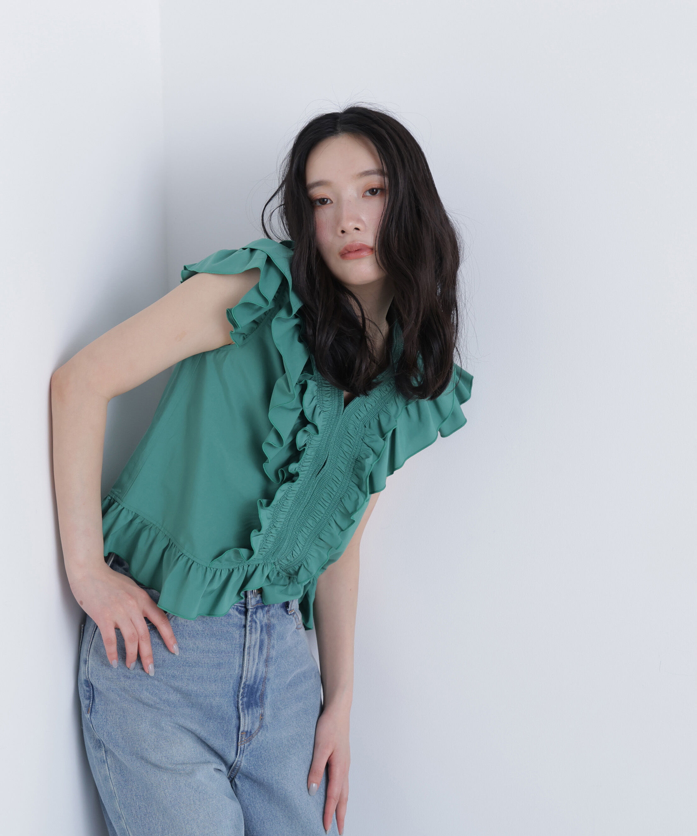  「〈N.〉ラッフルブラウス」|シャツ・ブラウス|