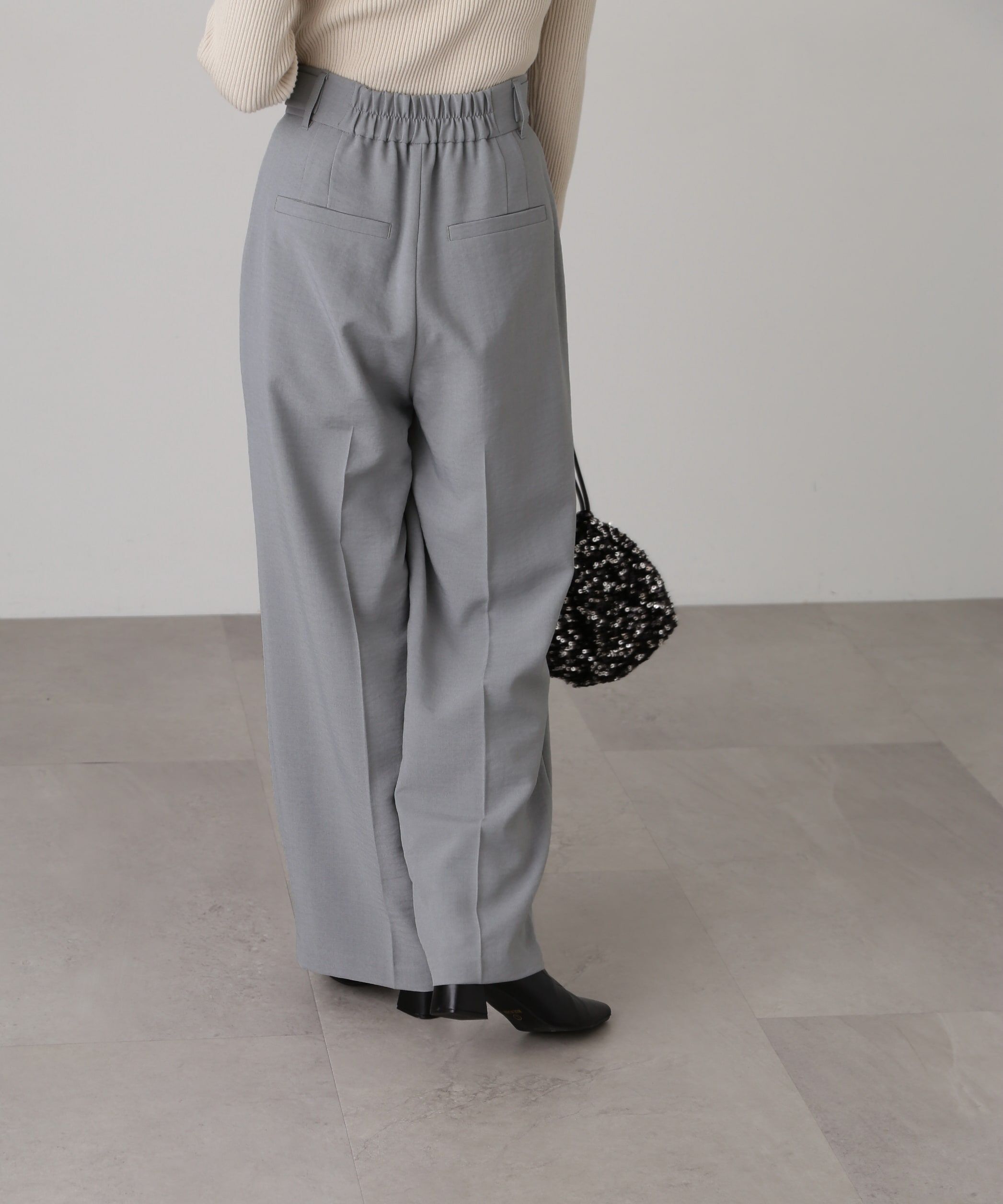  「[低身長サイズ/Sシリーズ]気流染めサイドボタンワイドパンツ」|その他|