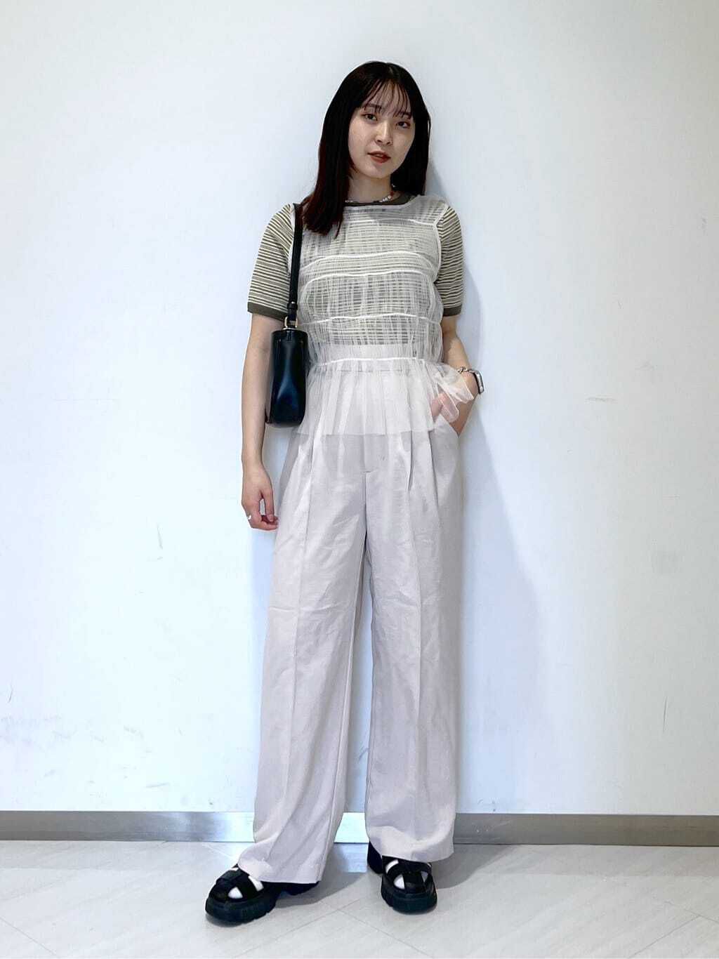  「[低身長サイズ/Sシリーズ]気流染めサイドボタンワイドパンツ」|その他|