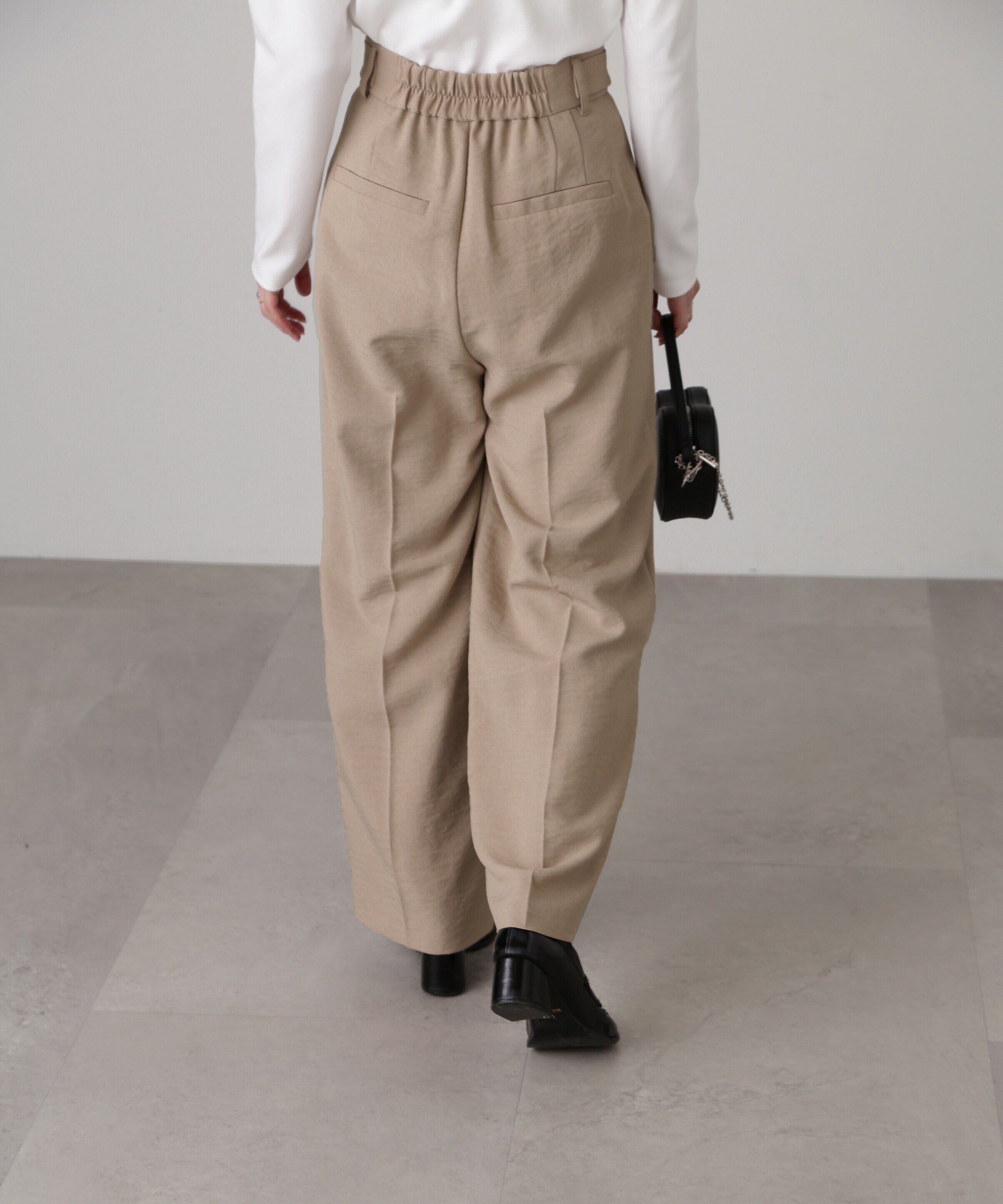  「[低身長サイズ/Sシリーズ]気流染めサイドボタンワイドパンツ」|その他|