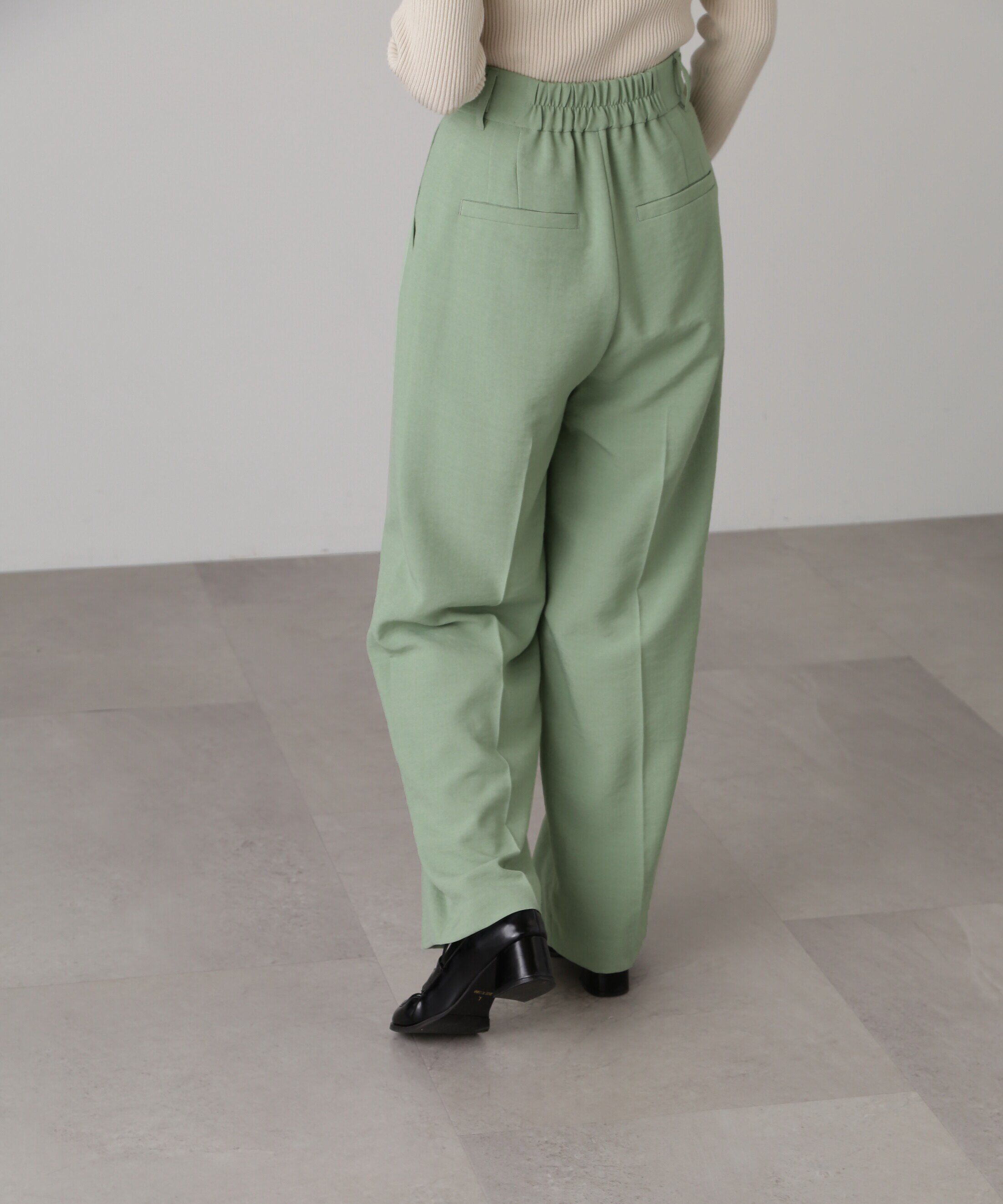  「[低身長サイズ/Sシリーズ]気流染めサイドボタンワイドパンツ」|その他|