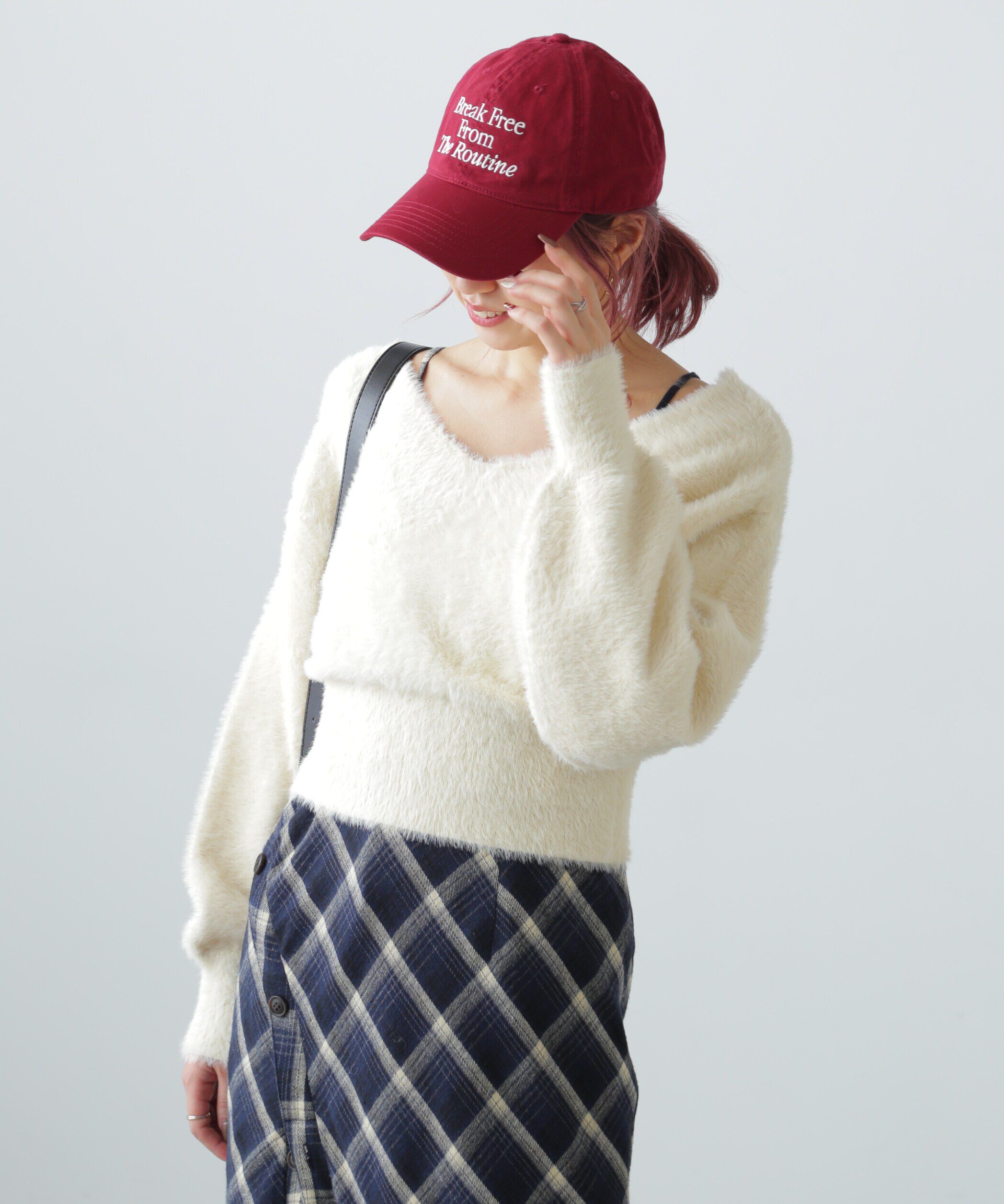  「フェザーVネックニット」|ニット・セーター|