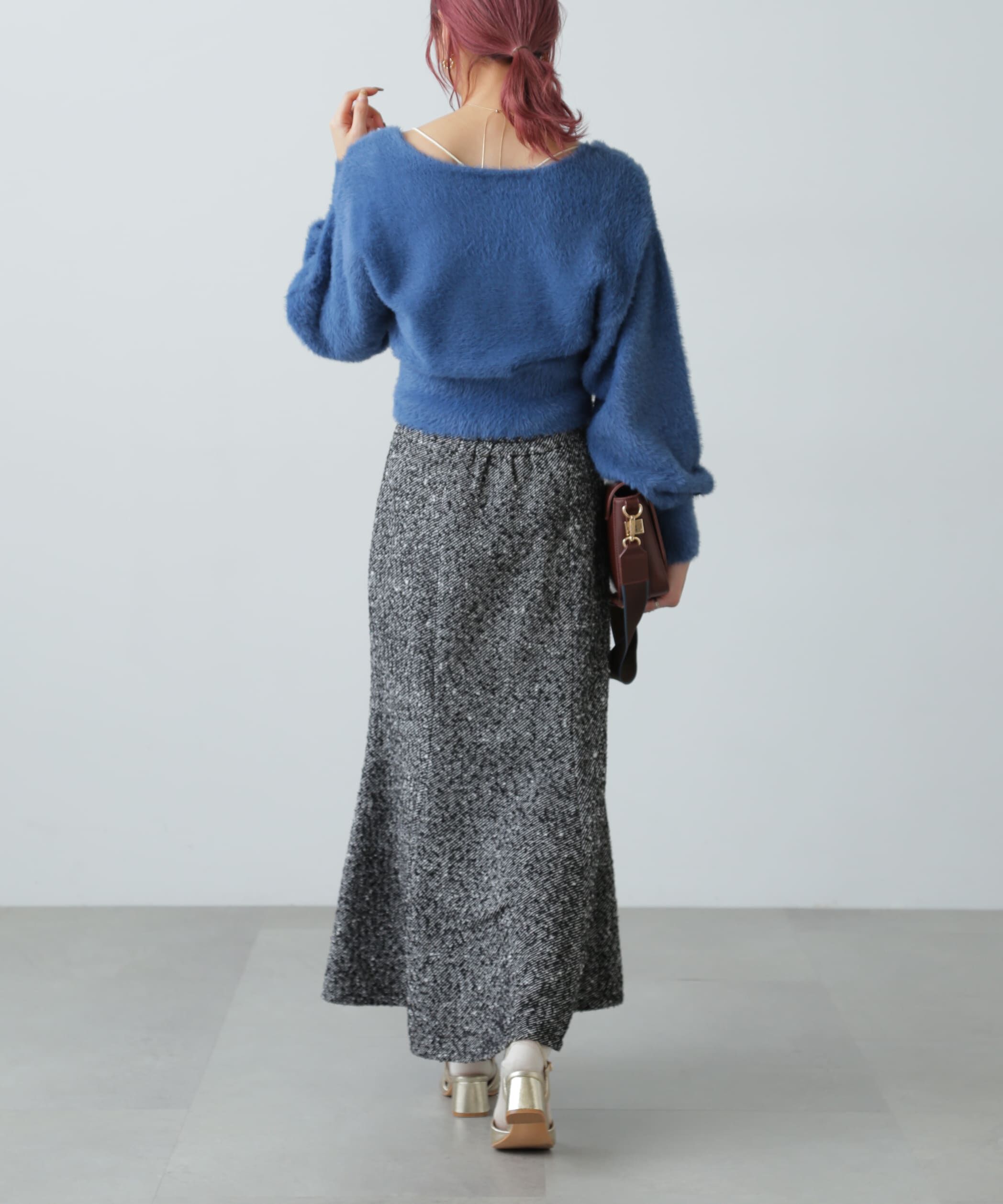  「フェザーVネックニット」|ニット・セーター|