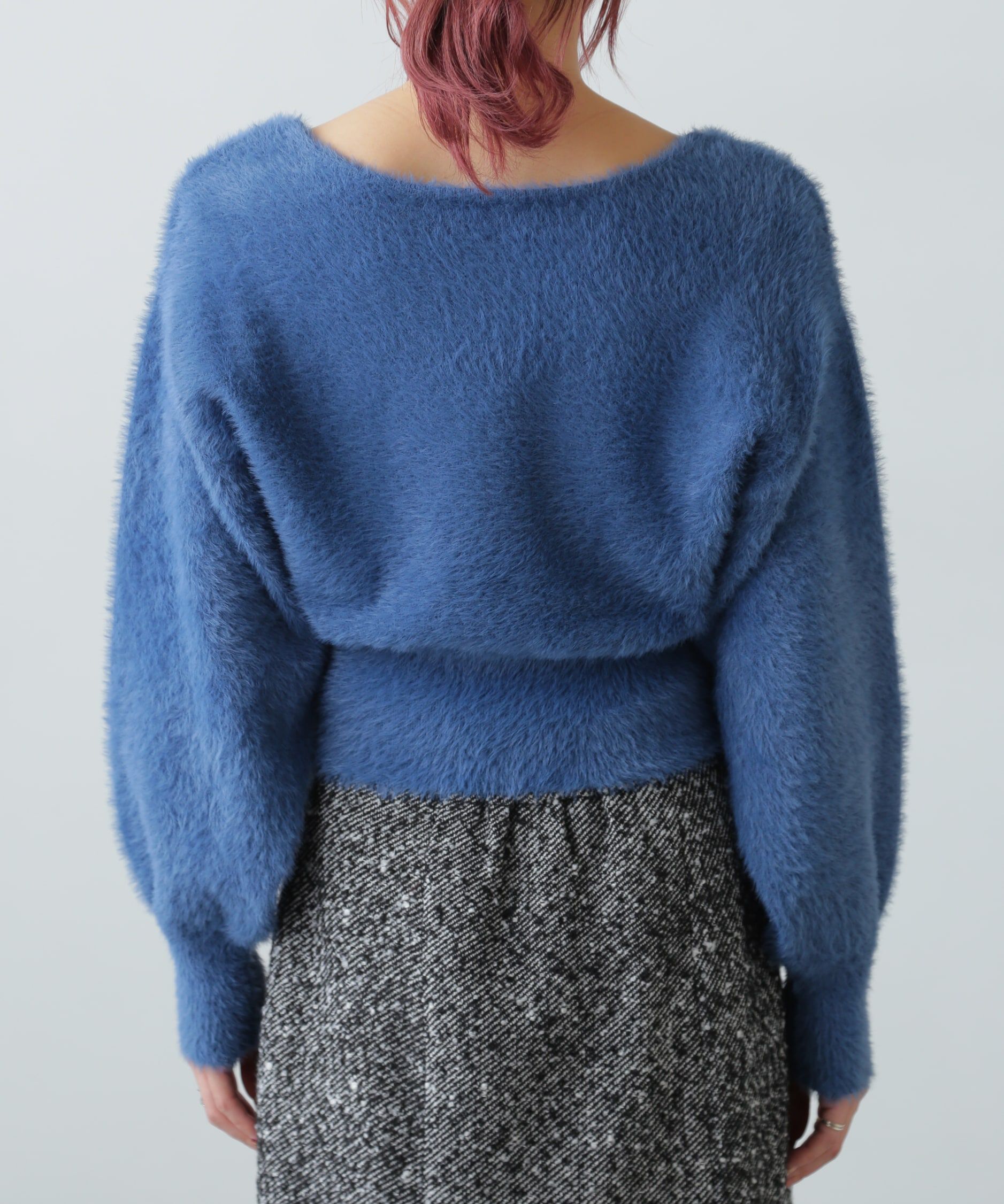  「フェザーVネックニット」|ニット・セーター|