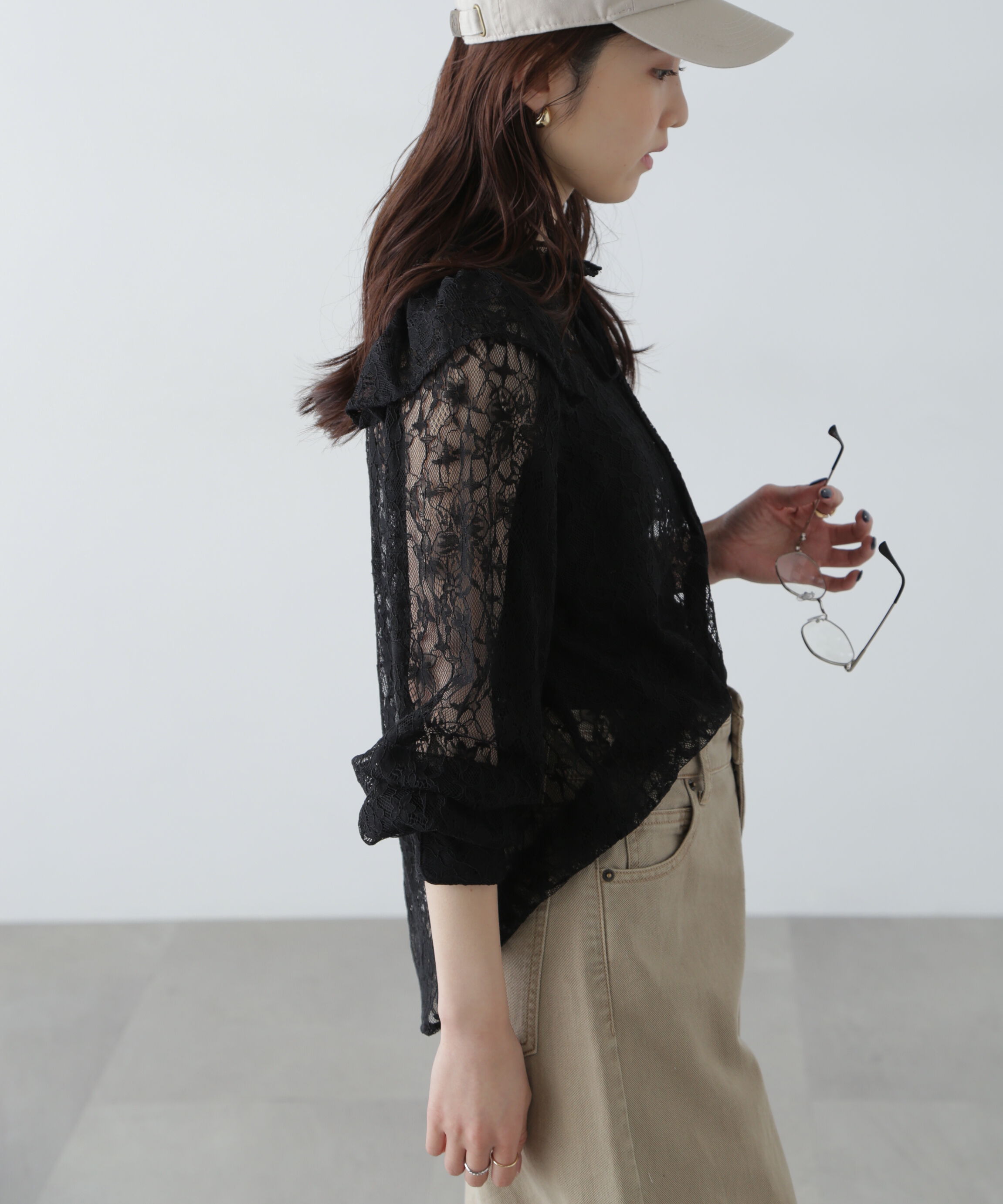  「スタンドフリルブラウス」|シャツ・ブラウス|