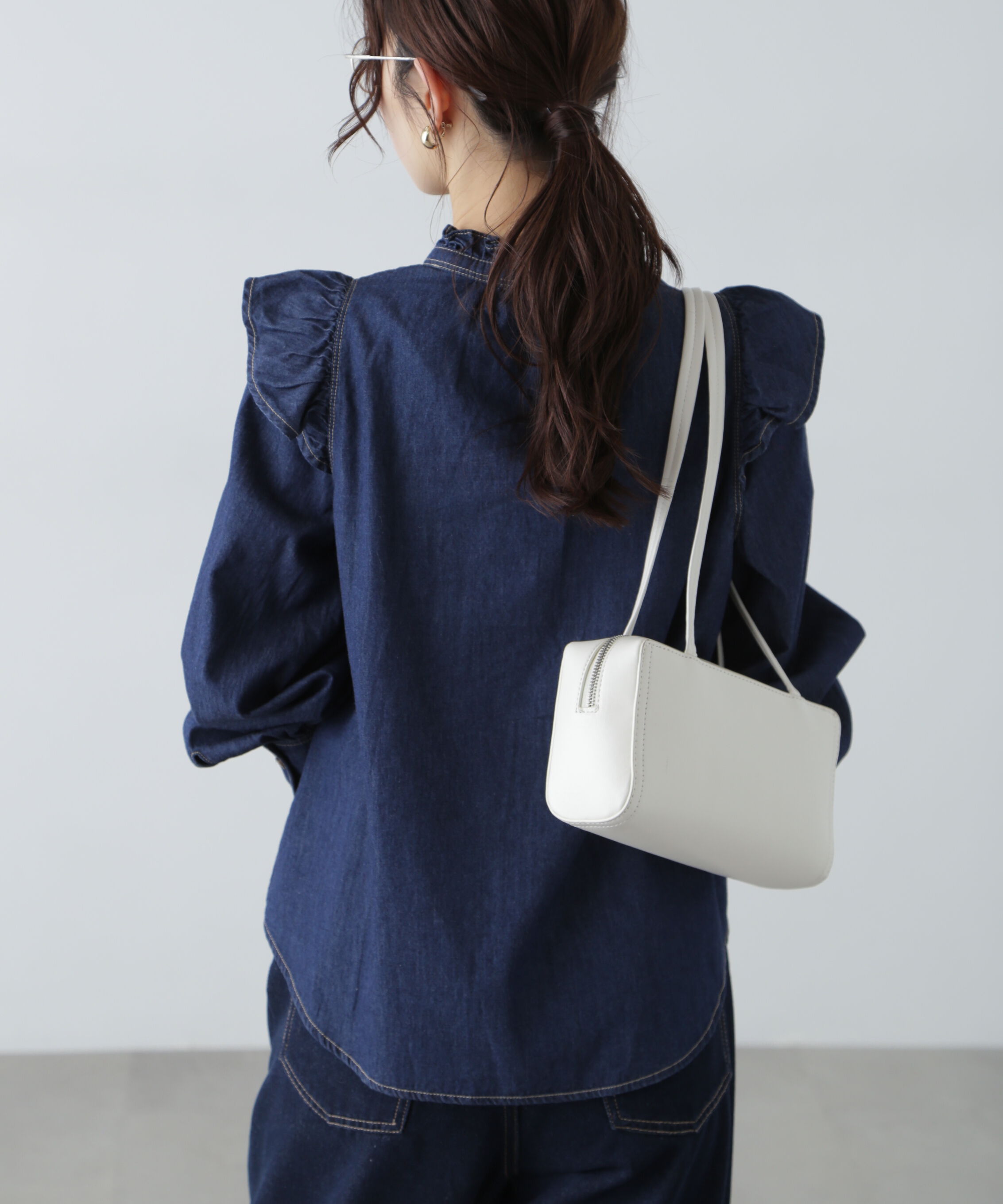  「スタンドフリルブラウス」|シャツ・ブラウス|