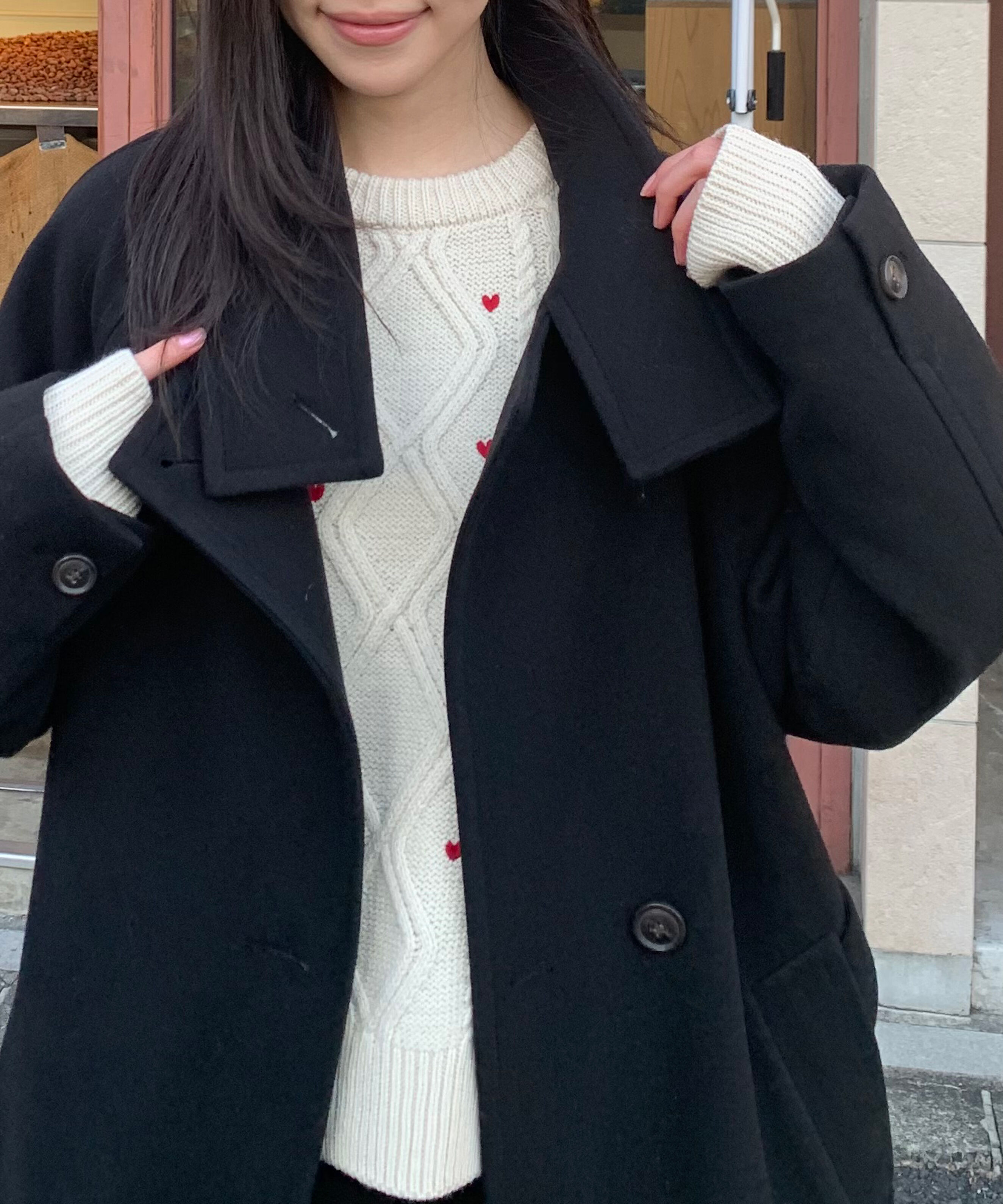  「[累計販売5000枚！選べる4色]スタンドカラーメルトンロングコート」|その他|