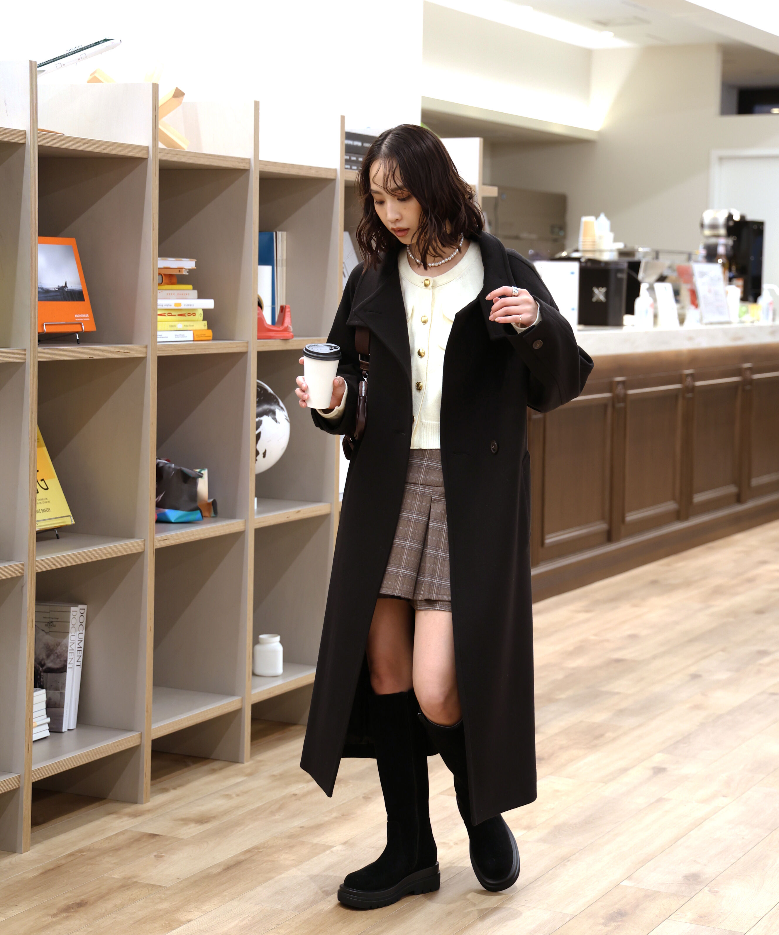  「[累計販売5000枚！選べる4色]スタンドカラーメルトンロングコート」|その他|